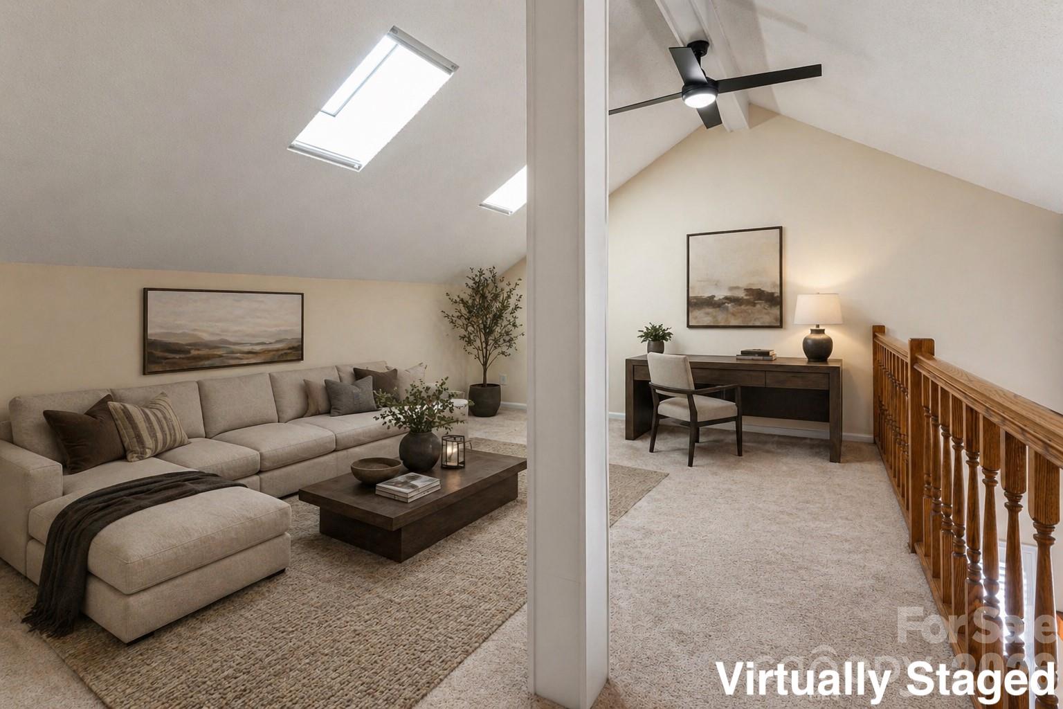 Upstairs Loft - Virtually Staged - 1203 Fleetwood Plaza, Hendersonville