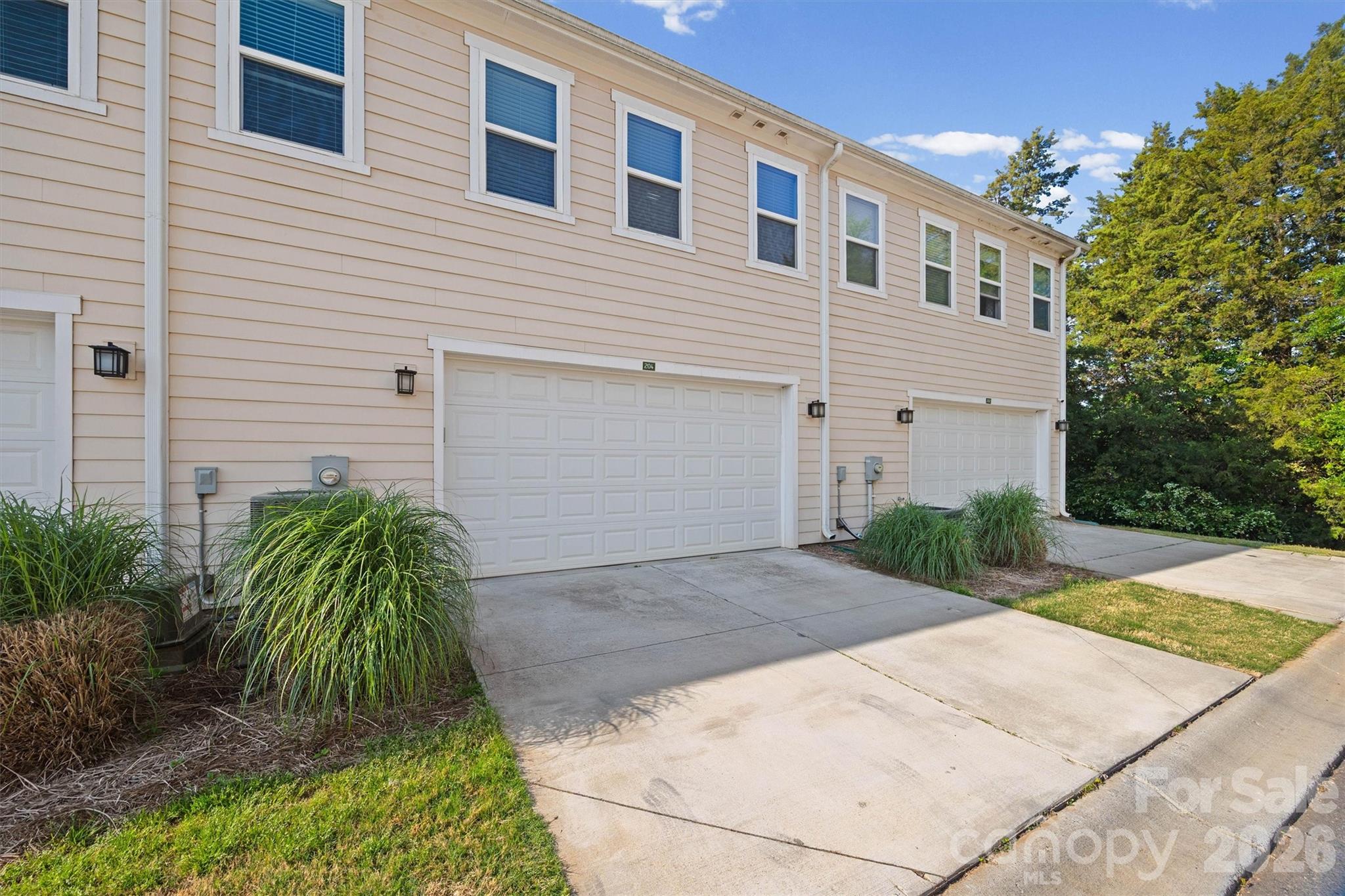 Back of Townhome (Driveway for Parking) - 204 Overstone Court, Fort Mill