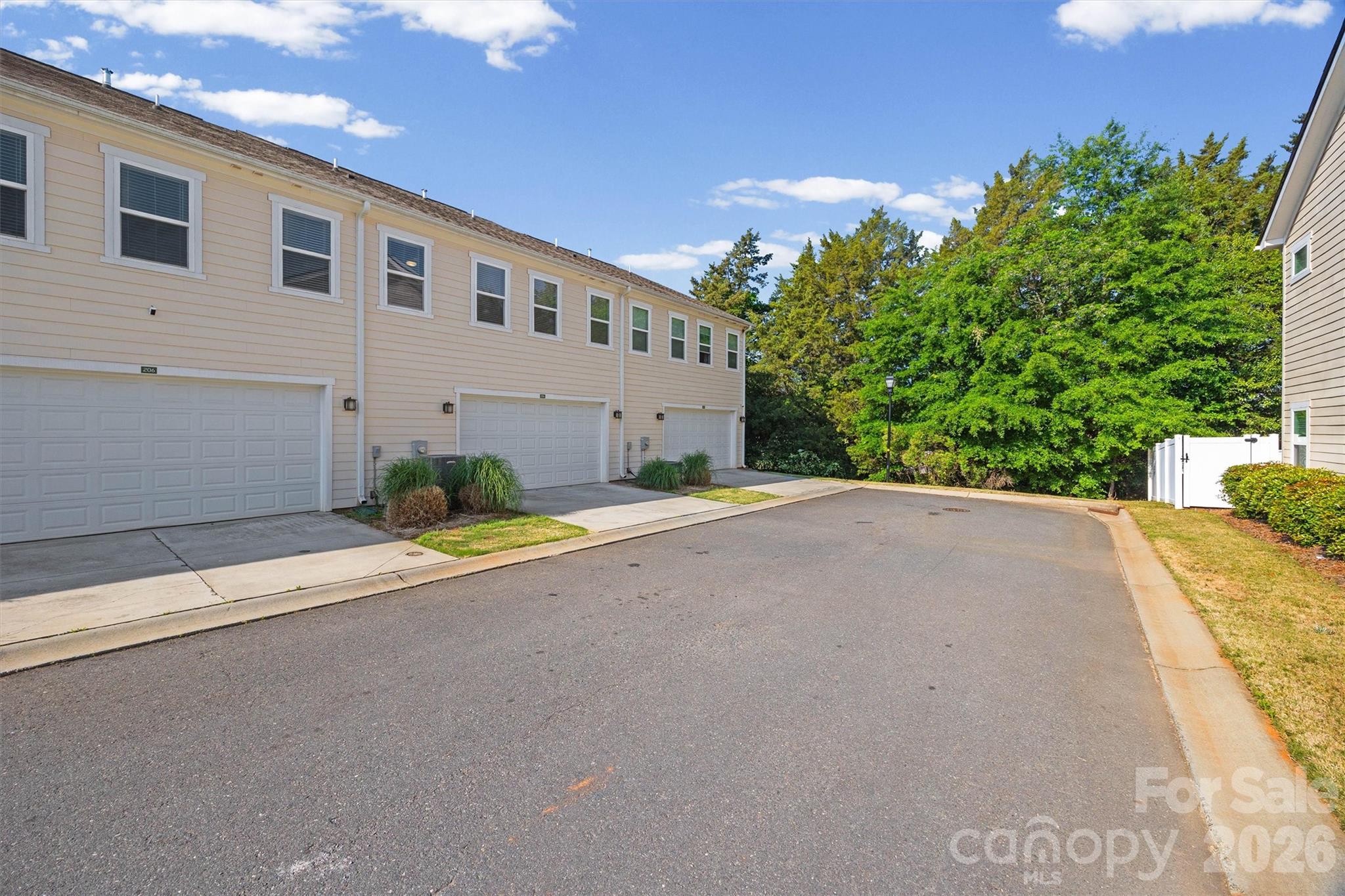 Back of Townhome (Driveway for Parking) - 204 Overstone Court, Fort Mill