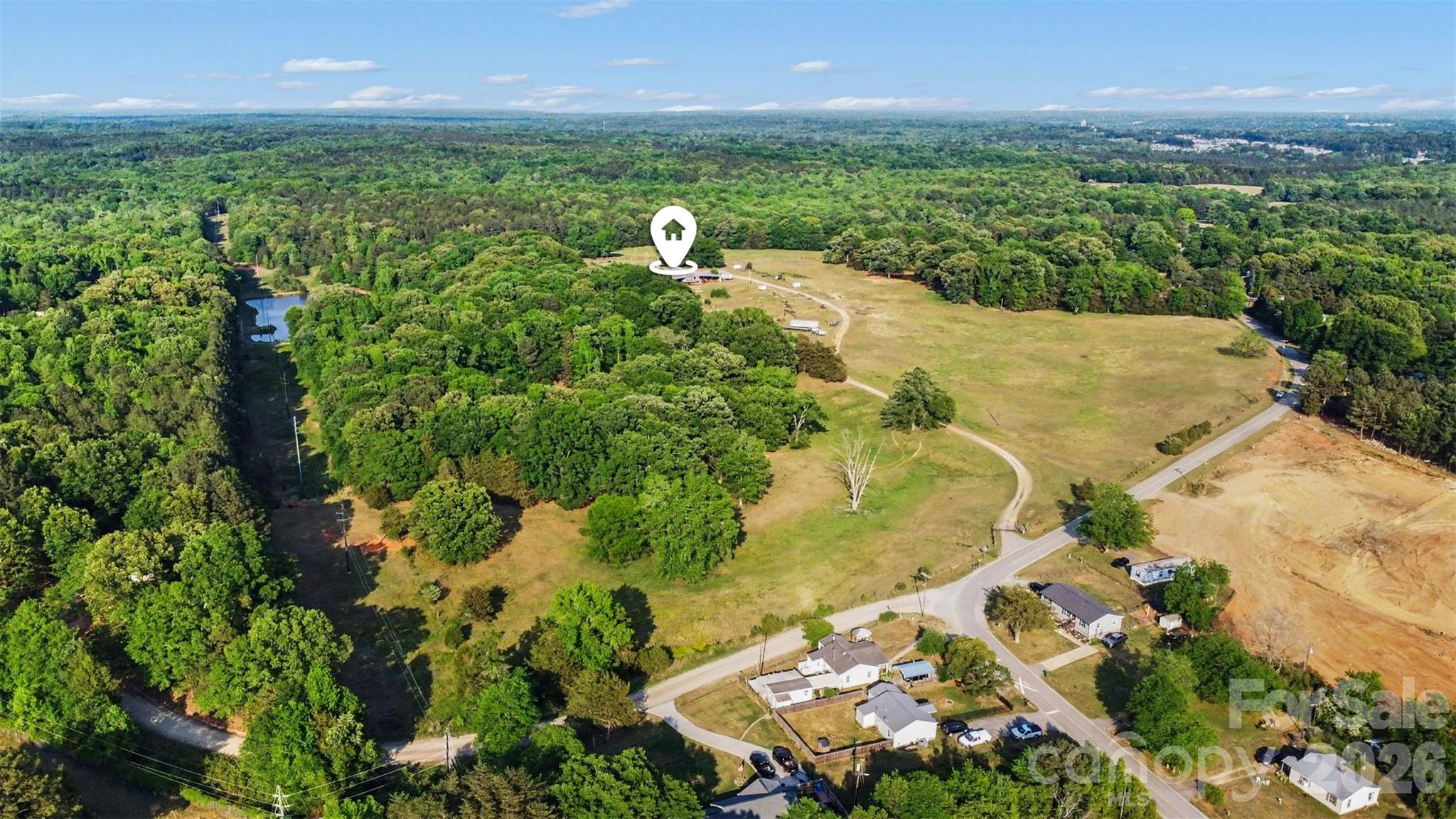 Entire property w/ pin drop - 1504 Cedar Pines Lake Road, Lancaster