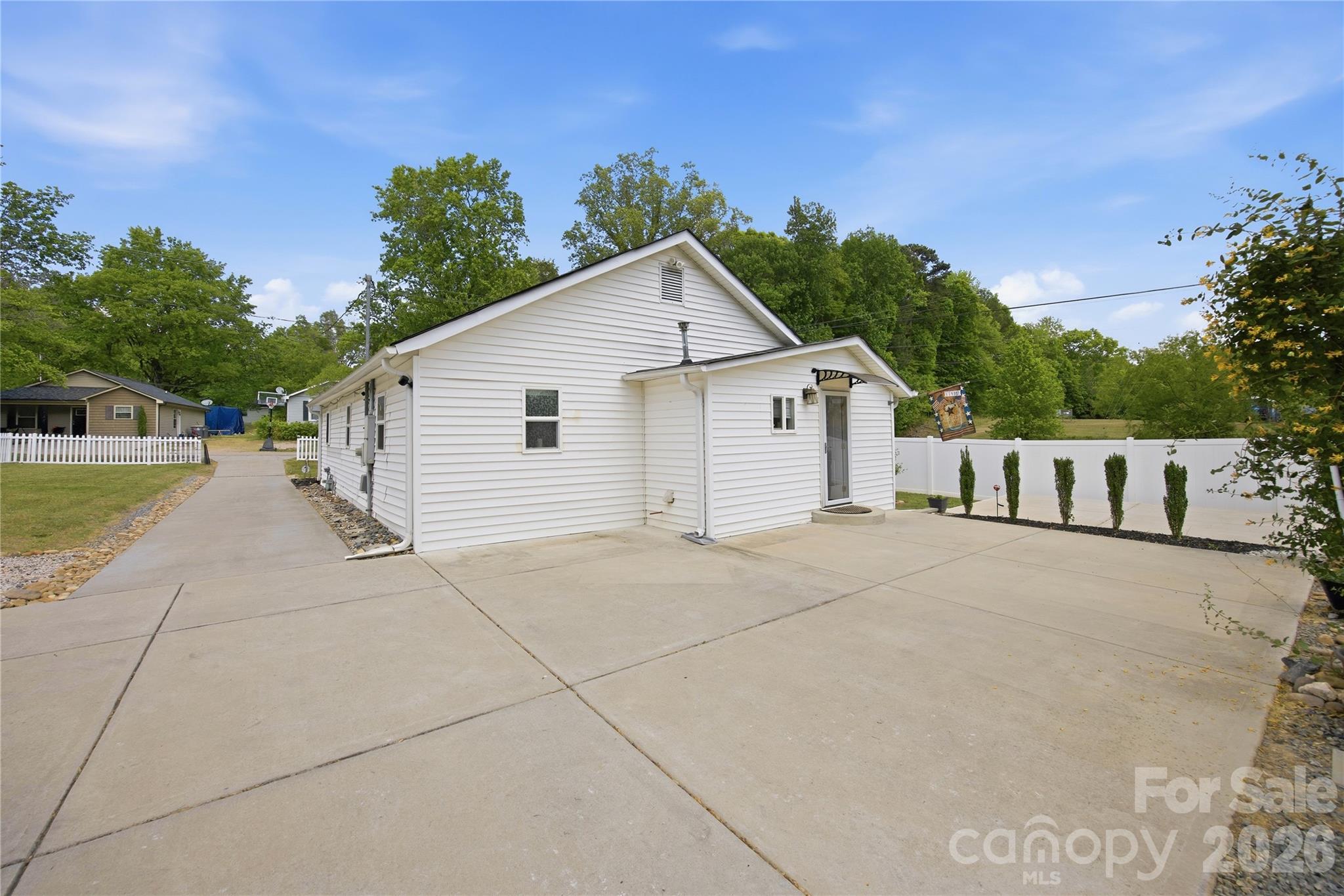 Large Parking area and Back Patio - 1108 Skyland Street, Kannapolis