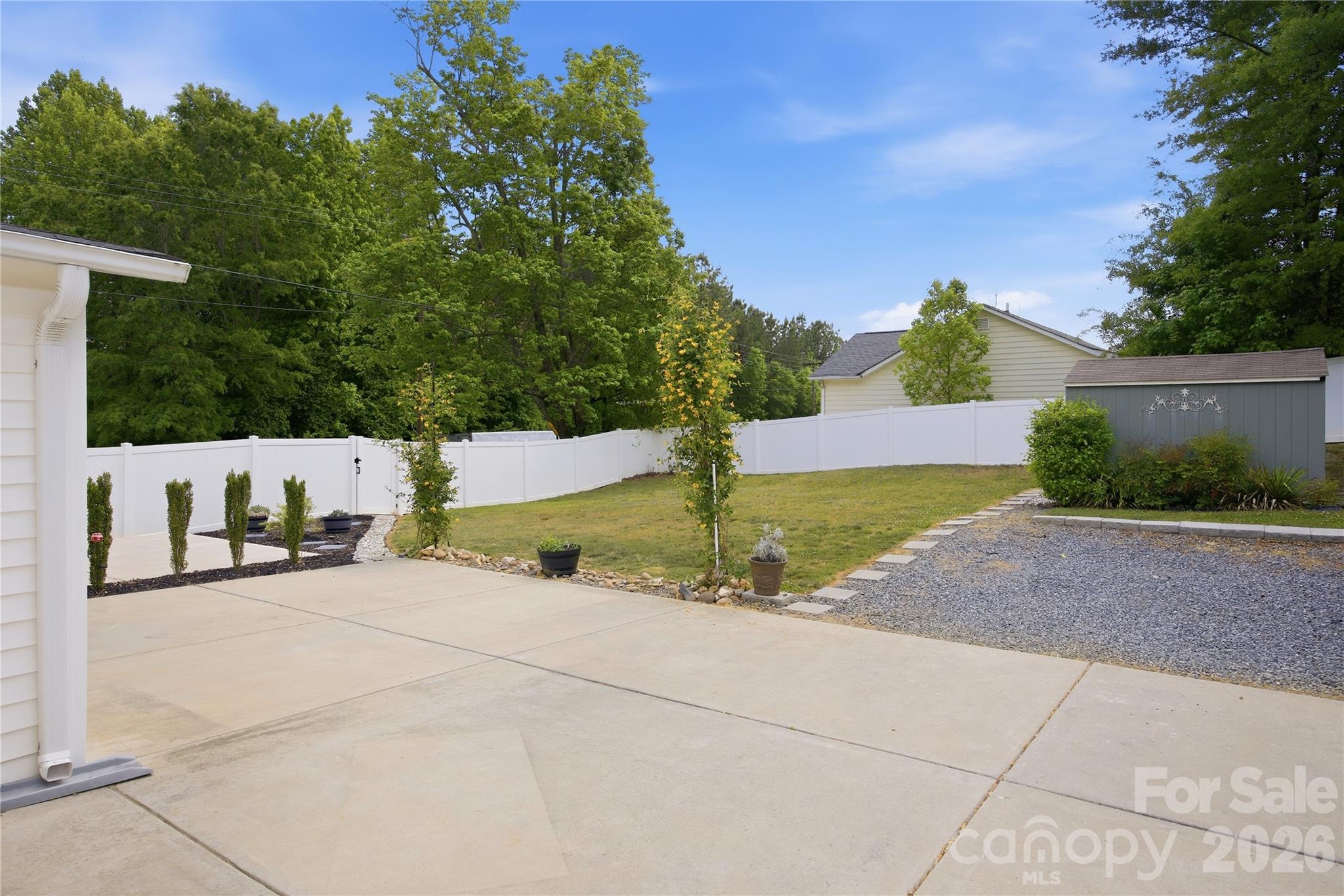 Concrete Pad to add above ground pool - 1108 Skyland Street, Kannapolis