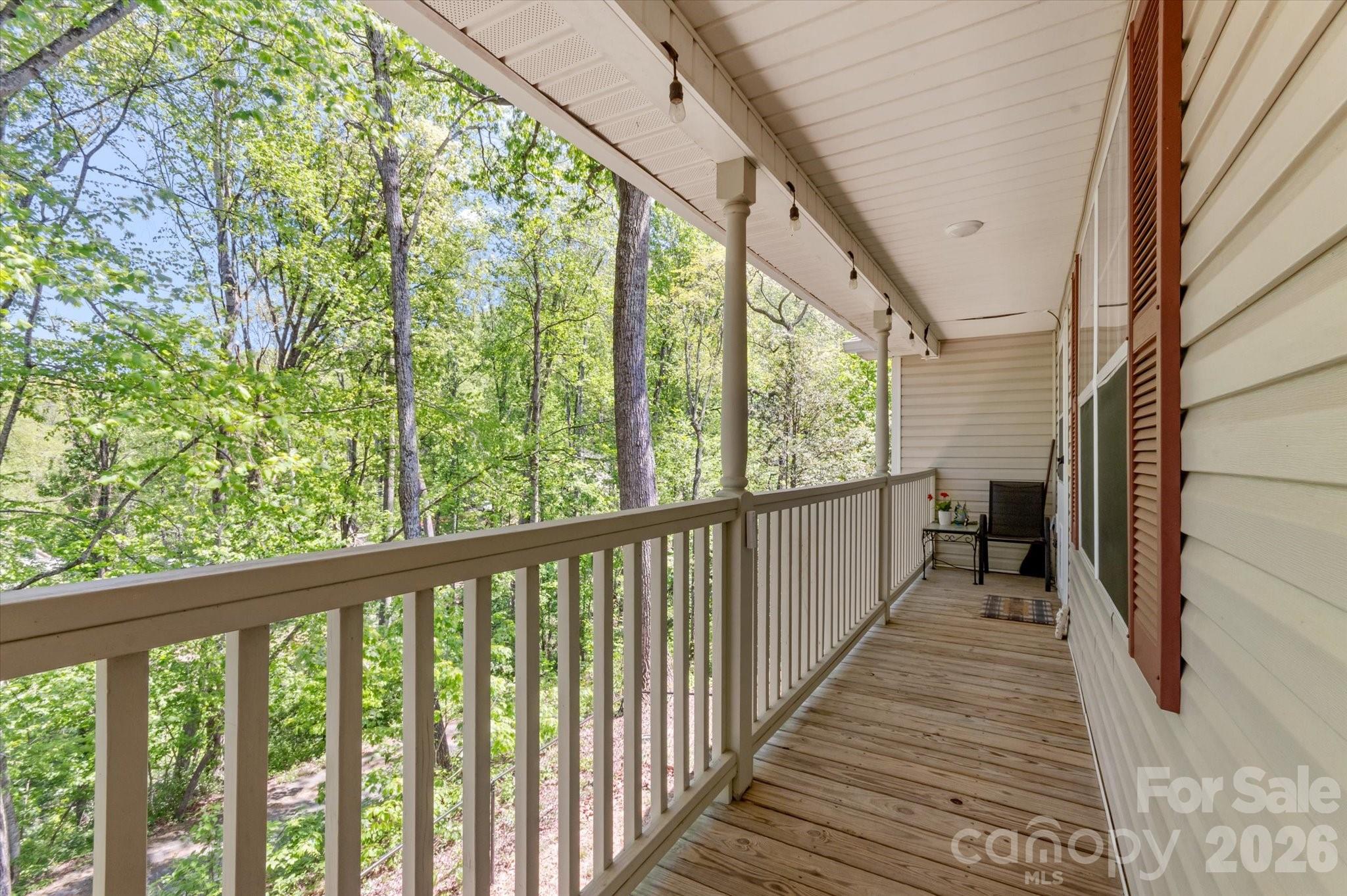Covered deck in front - 12 Hutchinson Woods, Fletcher