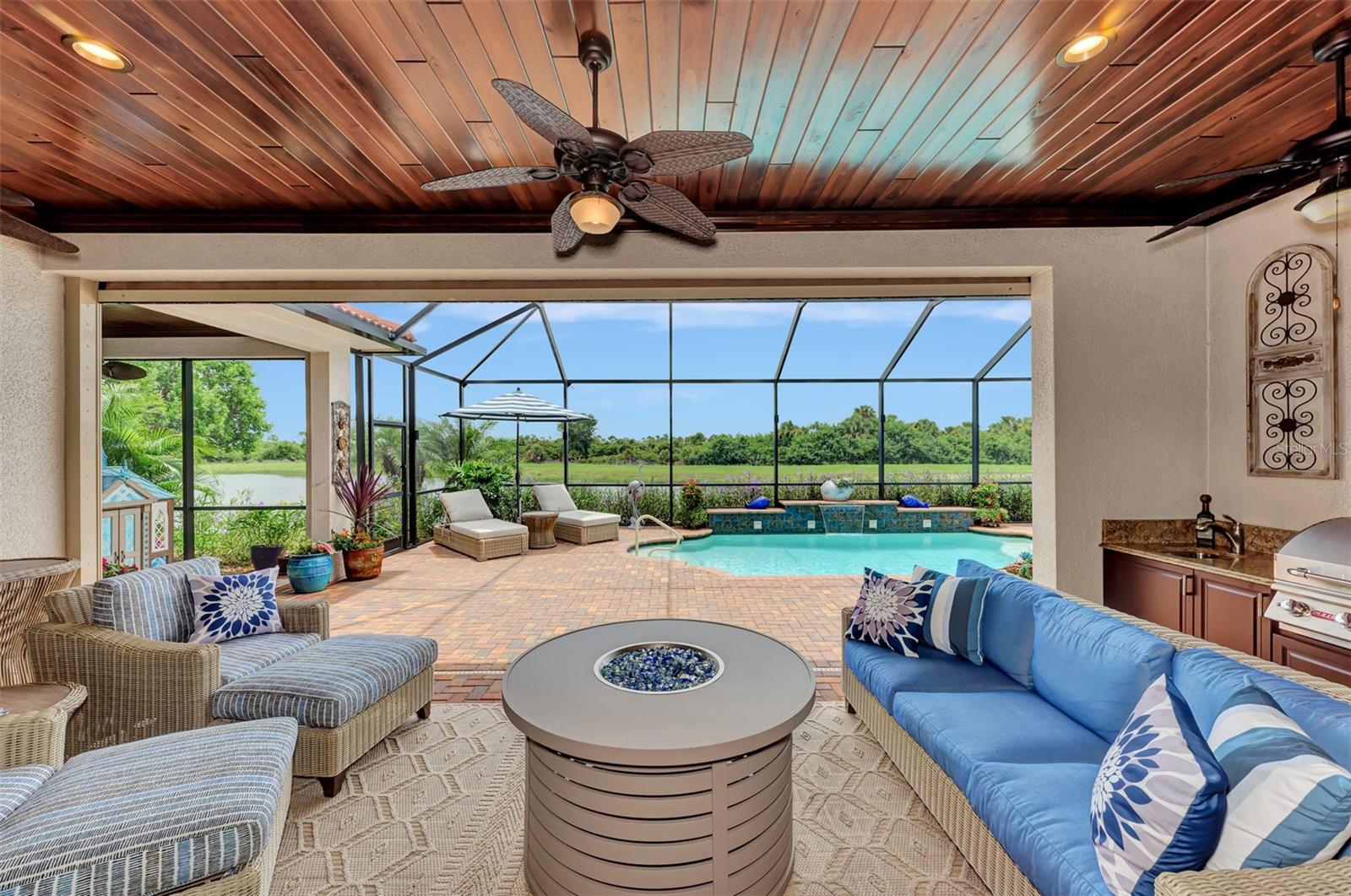 Looking out through French Glass Sliding Doors is another fabulous world that you call home - 10965 BULLRUSH DR, VENICE