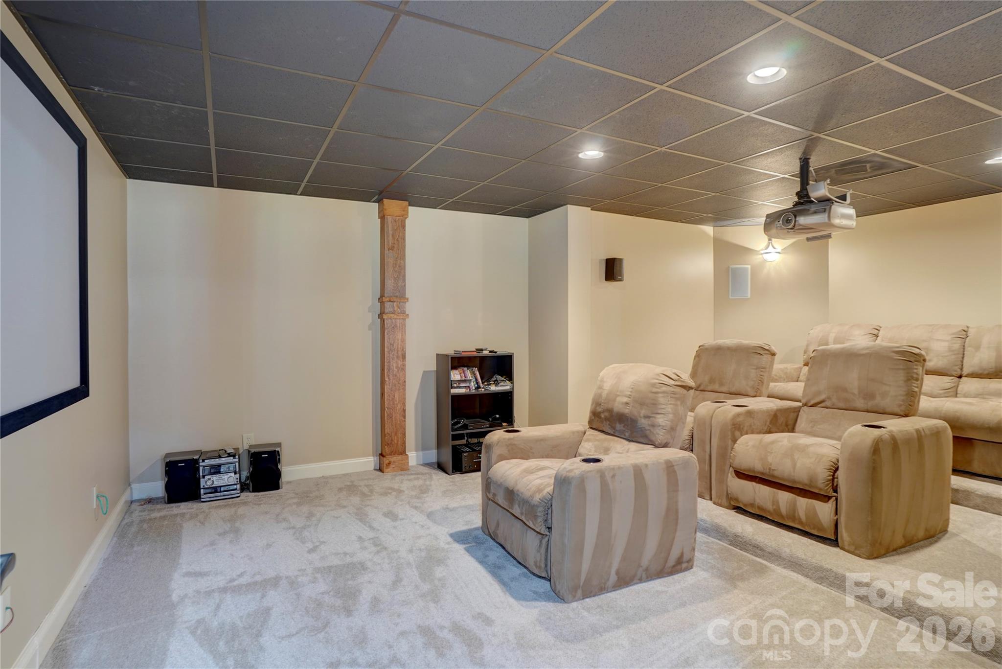 Spacious Media Room - 15100 Durmast Court, Mint Hill