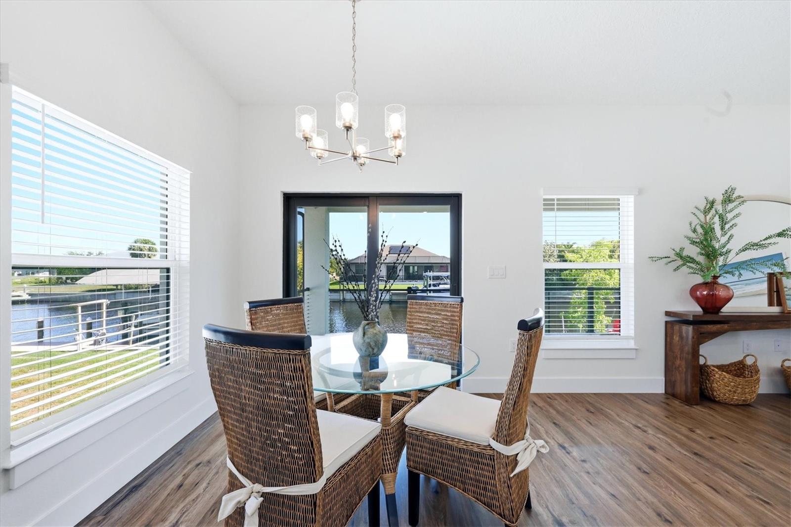 Dining area with sliders to your first floor balcony - 12387 MINOT AVE, PORT CHARLOTTE