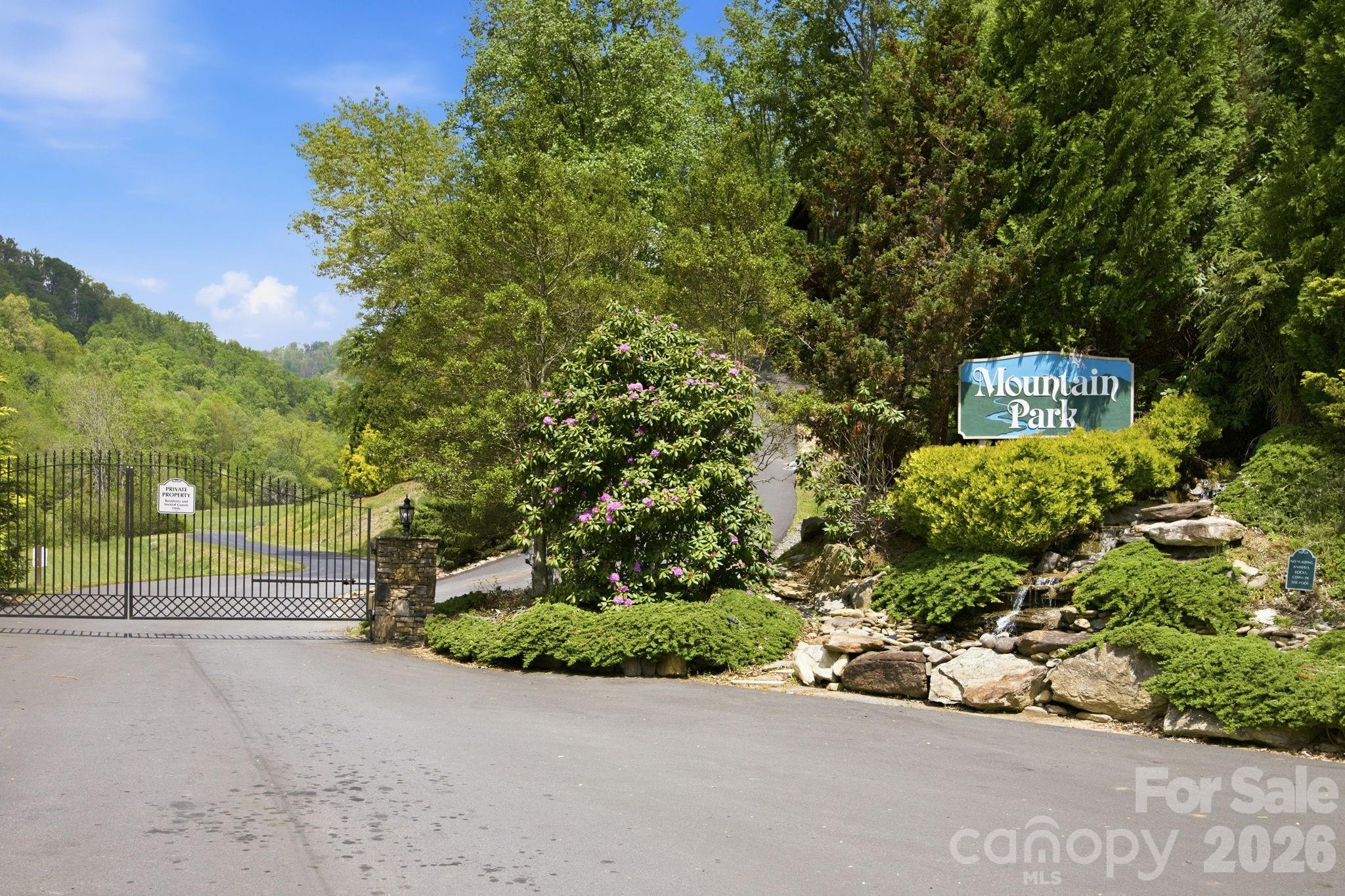 Your gated entry to Mountain Park. Great access control. - 122 Running Deer Lane, Mars Hill
