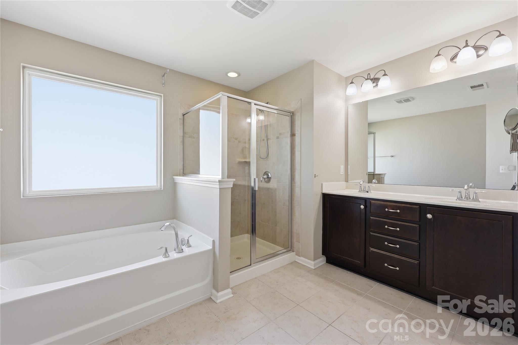 Primary Bath with Walk-in Shower & Soaking Tub - 7431 Calhoun Falls Drive, Rock Hill