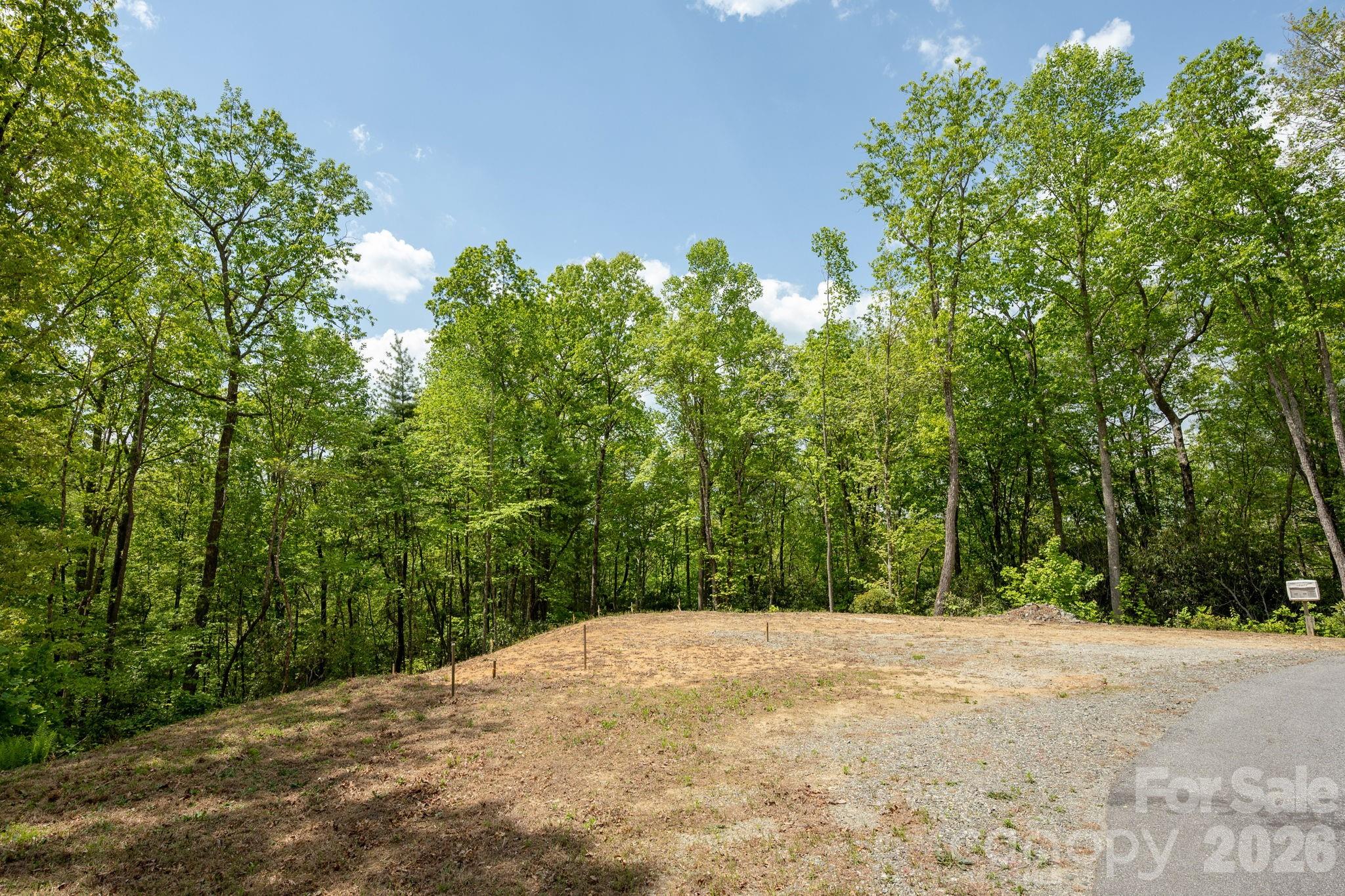 View of building site from left of property - 106 Skydance Trail, Hendersonville
