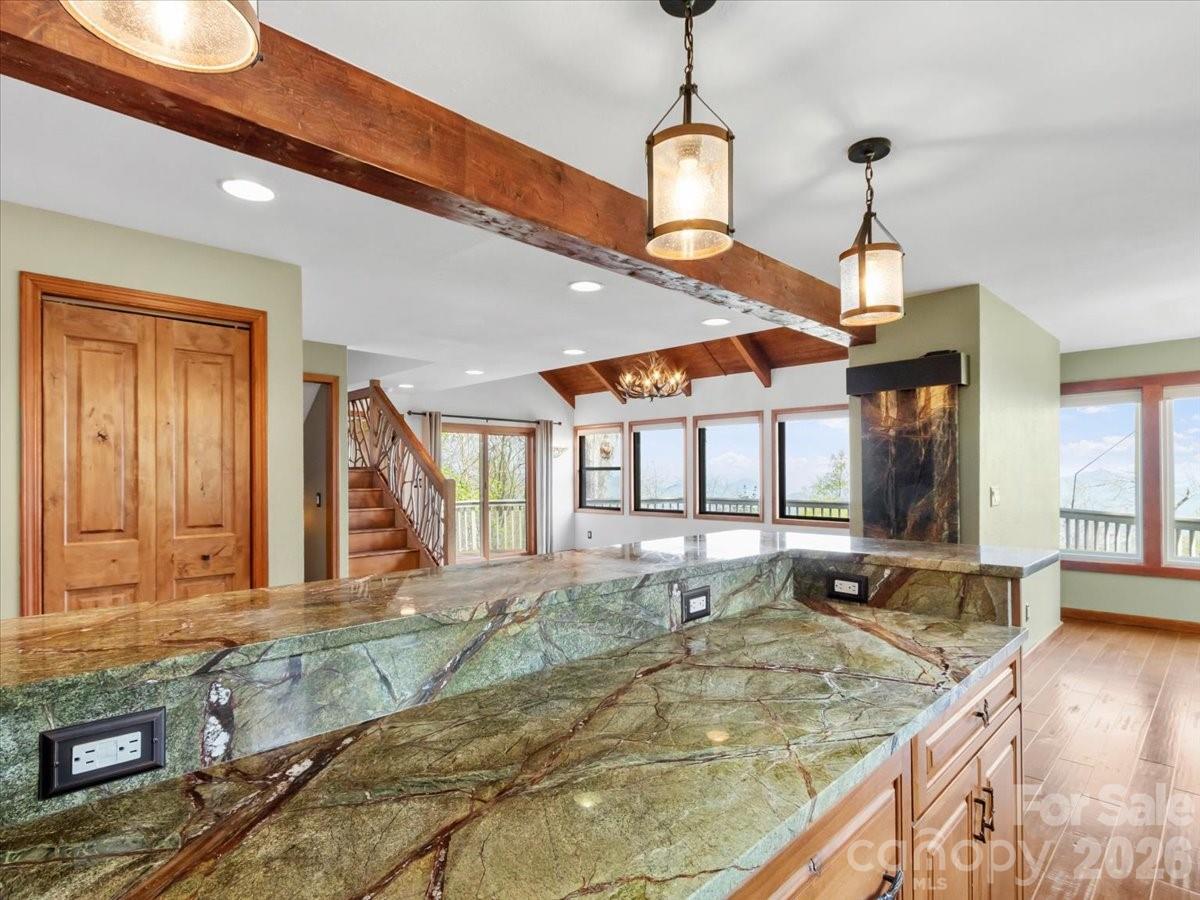 View looking into living - 49 Slickrock Ridge Way S, Burnsville