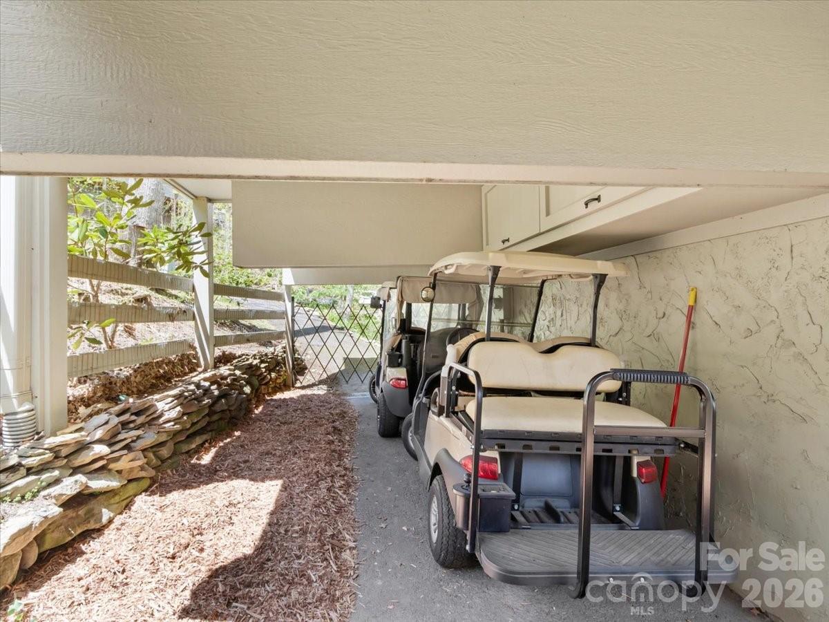 Club Car storage under home - 49 Slickrock Ridge Way S, Burnsville