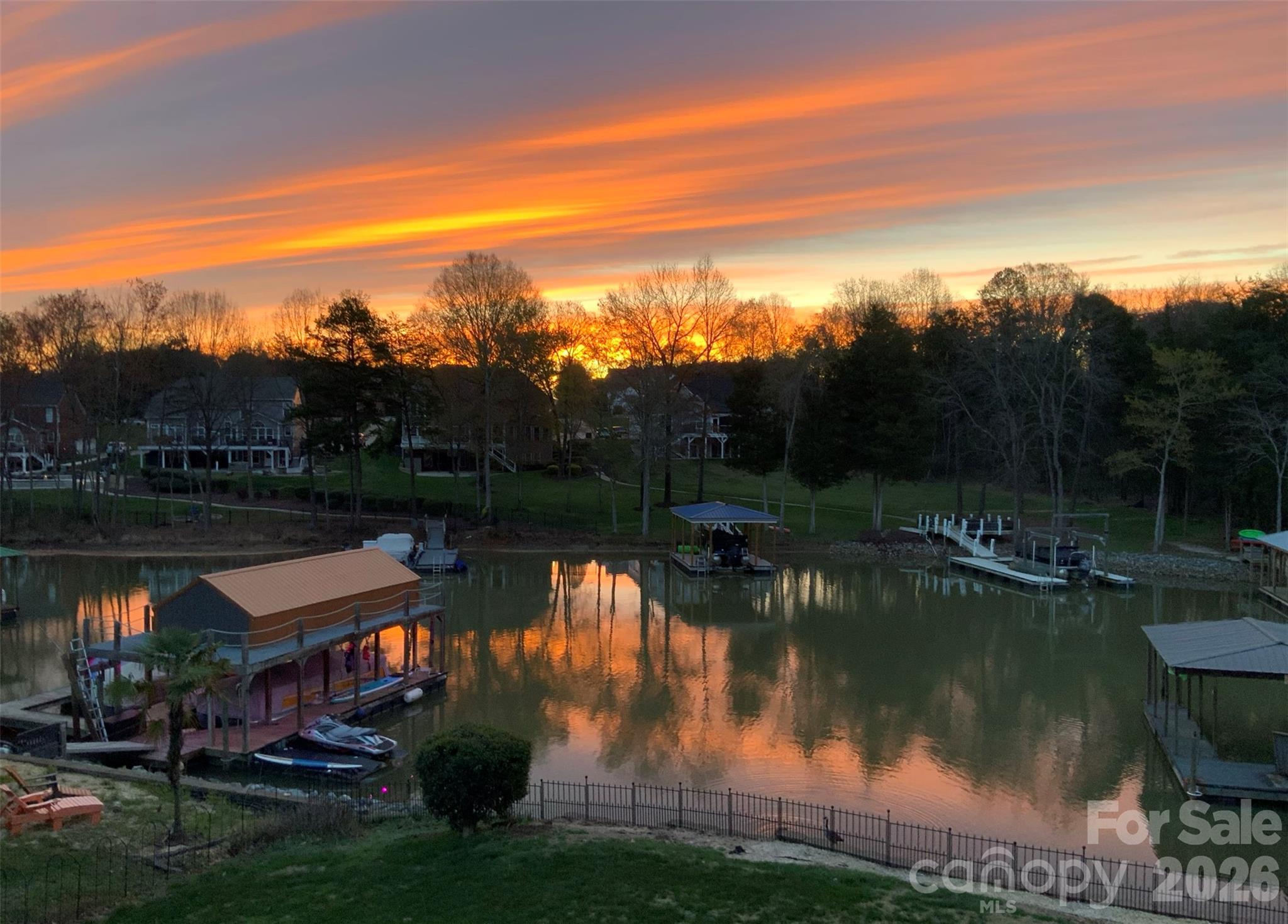 Morning Sunrise From Back Porch - 186 Hazelton Loop, Mooresville