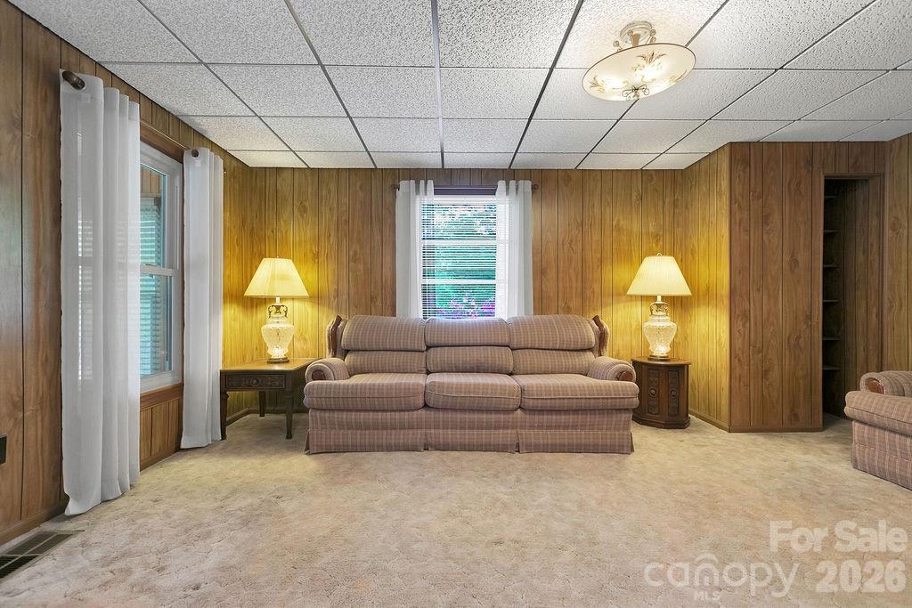 Living room - 520 Blythe Road, Pisgah Forest