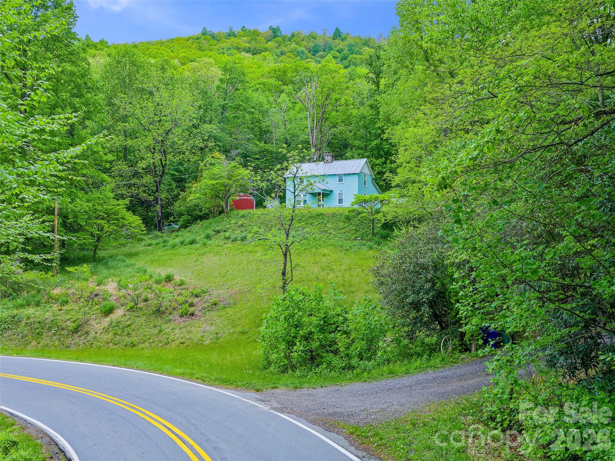 FARM HOUSE FROM THE ROAD - 2380 Old Fort Road, Black Mountain