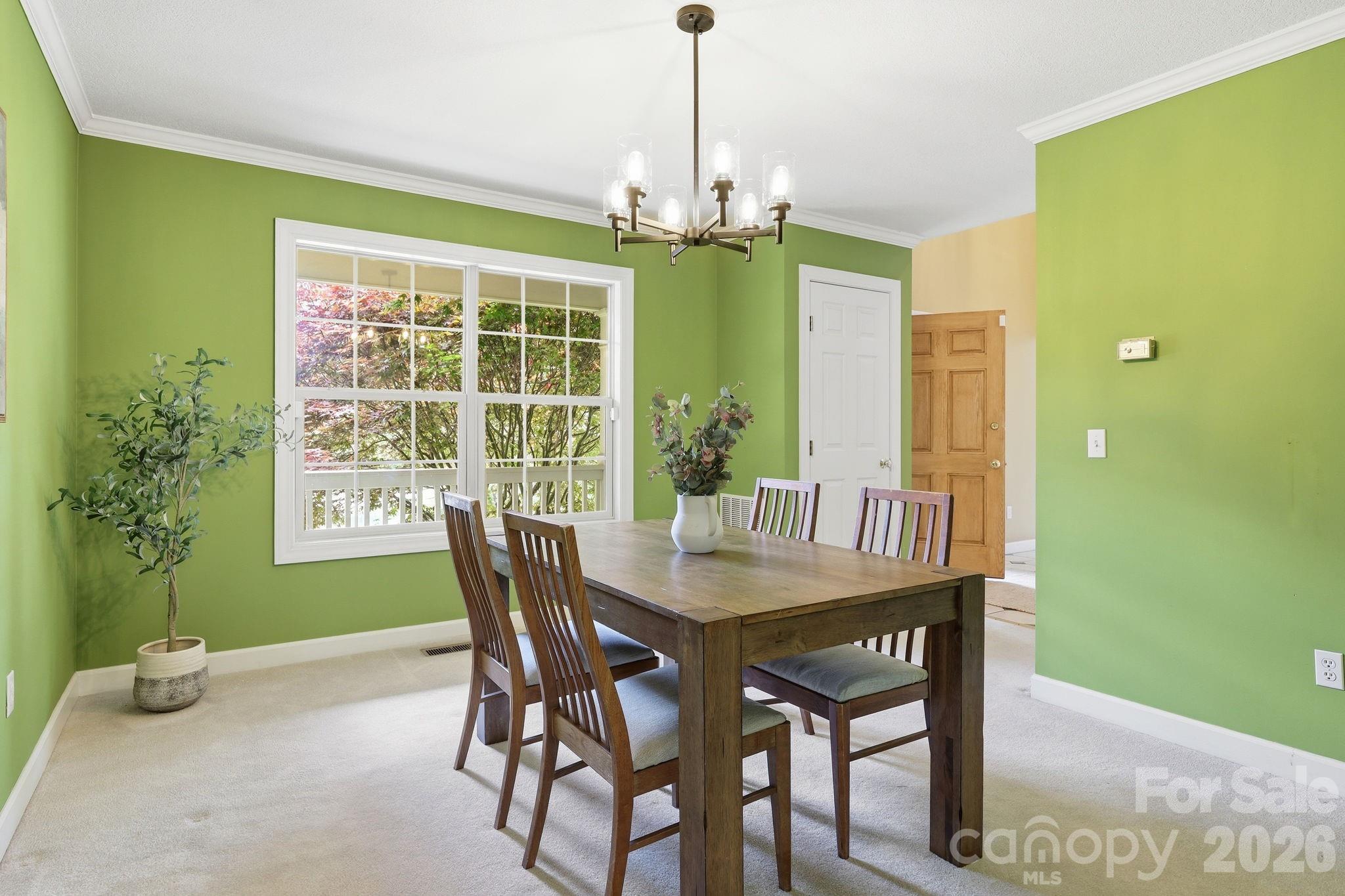 Dining room - 306 Woodview Court, Fletcher