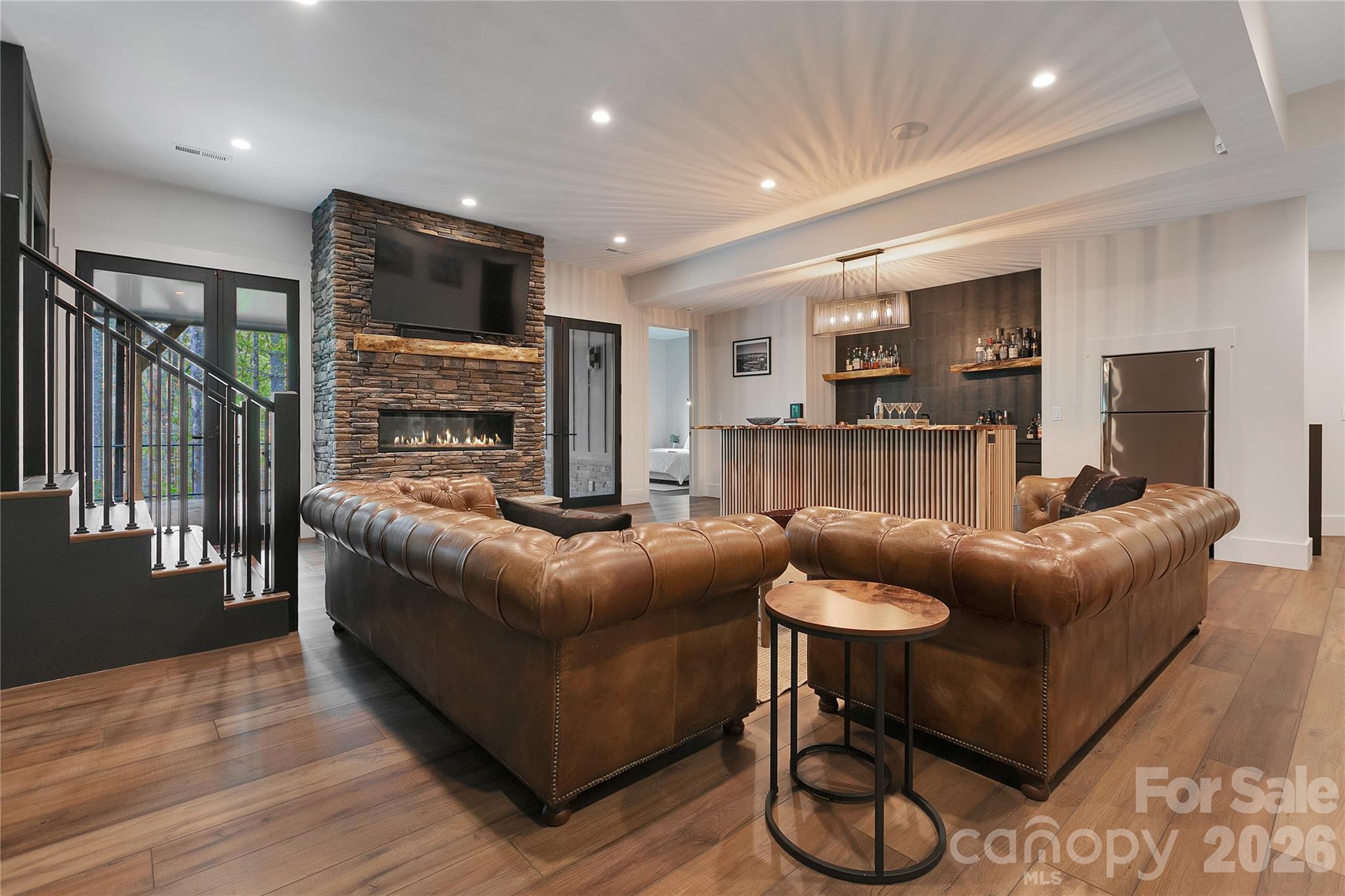 Lower level entertainment space. - 726 Ugugu Drive, Brevard