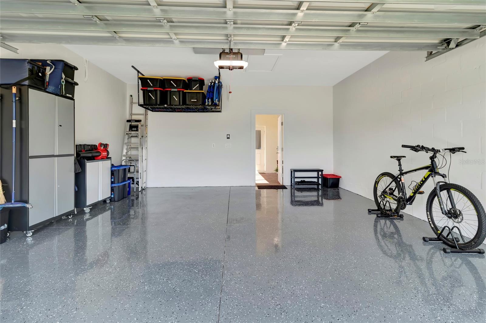 Garage with Upper Storage and Epoxy Floors - 1207 ALSTON BAY BLVD, APOPKA