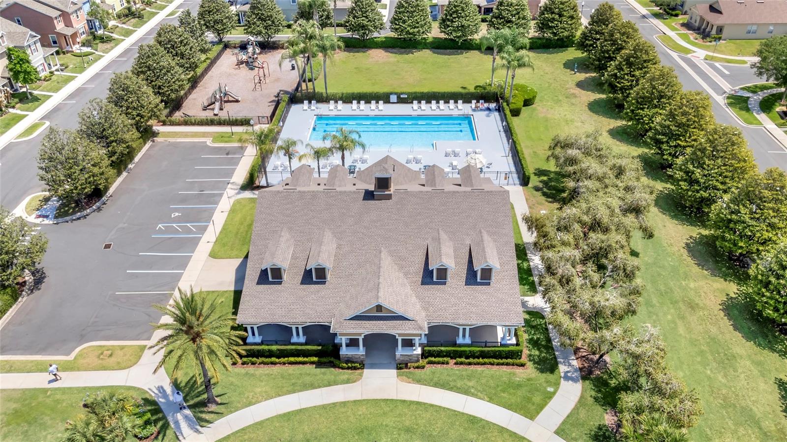 Clubhouse Aerial with Pool - 1207 ALSTON BAY BLVD, APOPKA