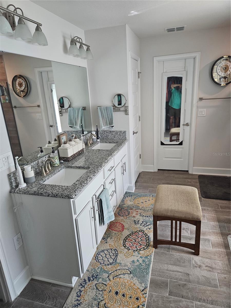Master bath dual sinks and granite - 4222 JULIANA LAKE DR, AUBURNDALE