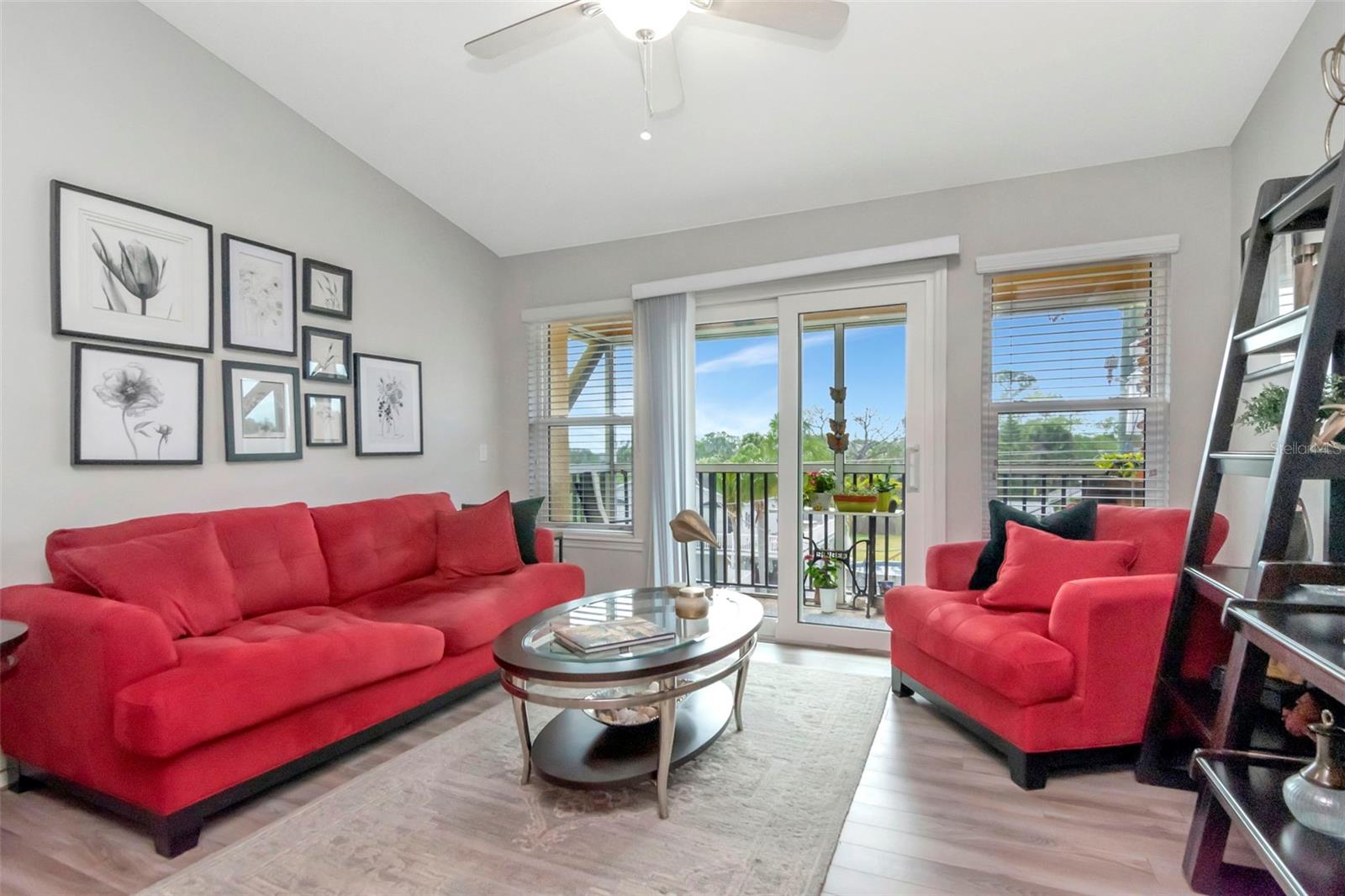 View of living to Balcony - 6395 BANYAN BLVD #303, NEW PORT RICHEY