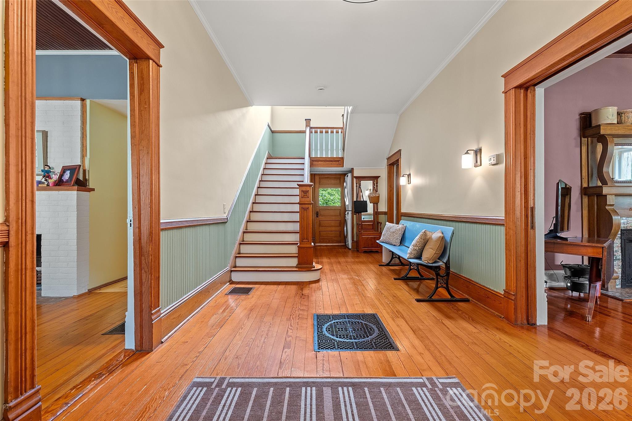 Classic Center Hall Colonial Foyer - 602 N Main Street, Davidson