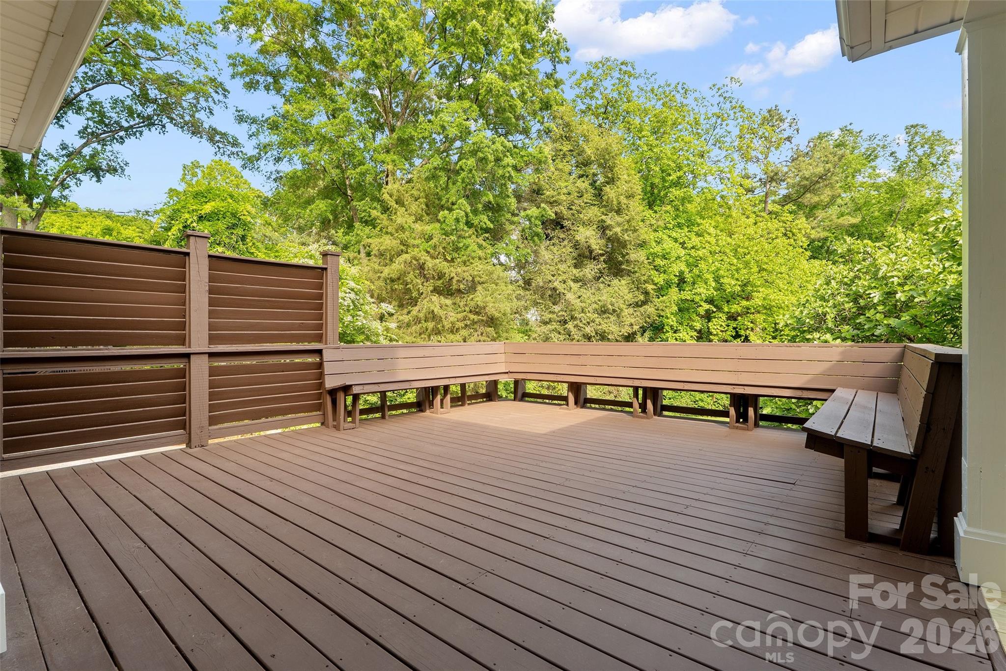 Expansive deck, freshly stained and with replacement wood - 602 N Main Street, Davidson
