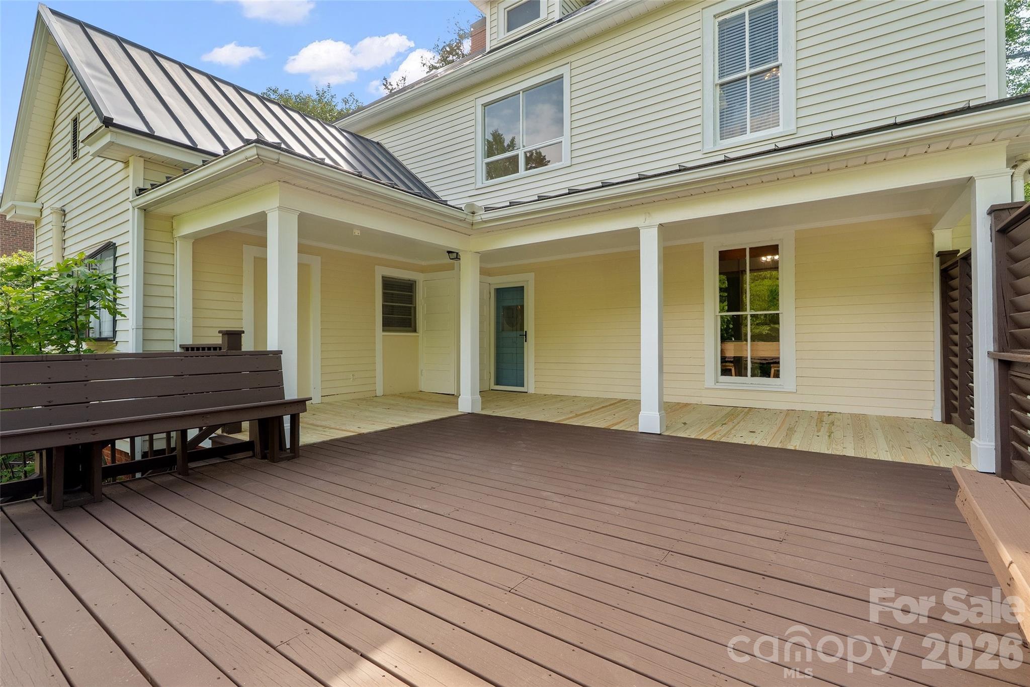 Expansive deck, freshly stained and with replacement wood - 602 N Main Street, Davidson