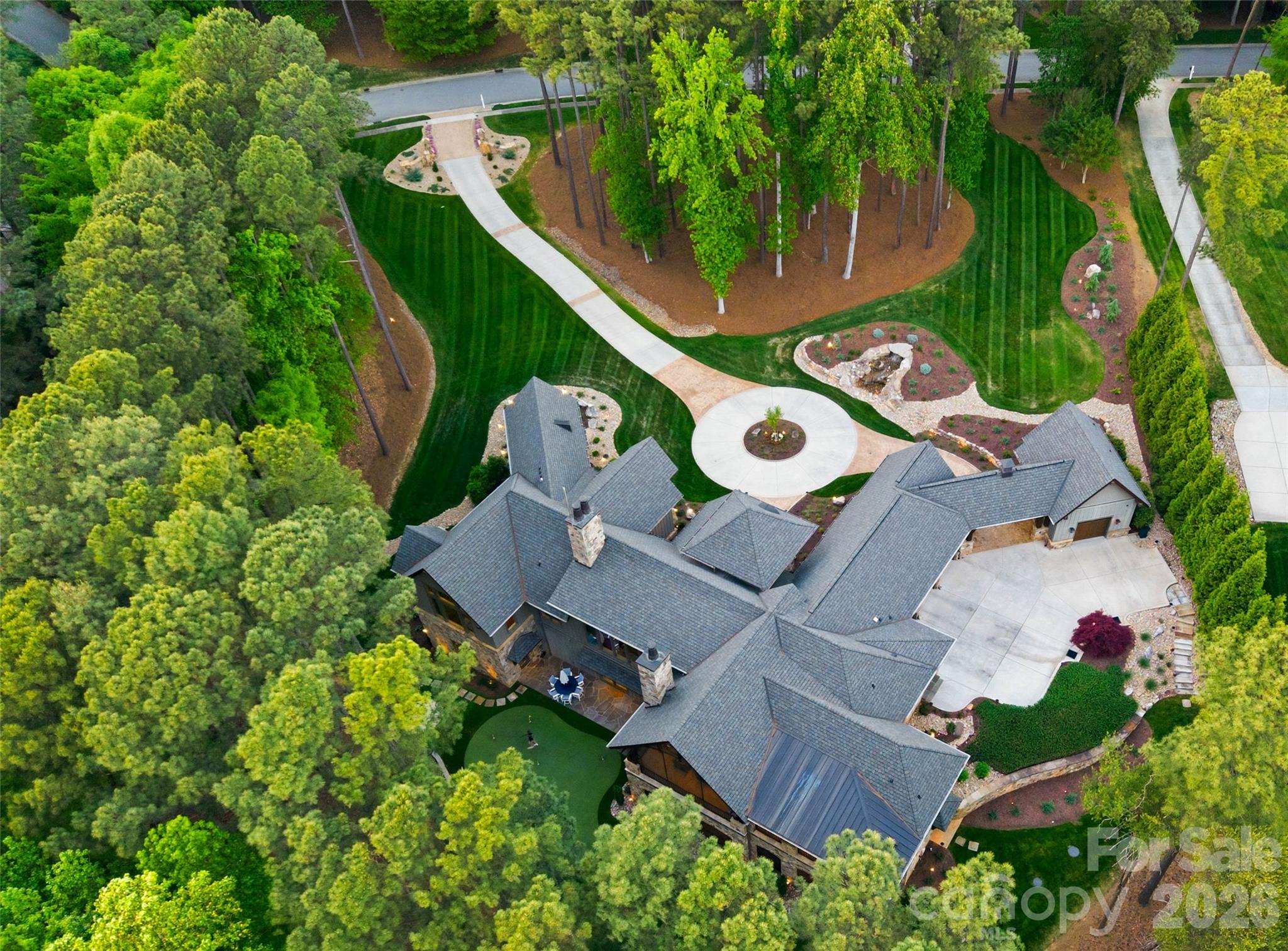 Aerial Estate View - 171 White Horse Drive, Mooresville