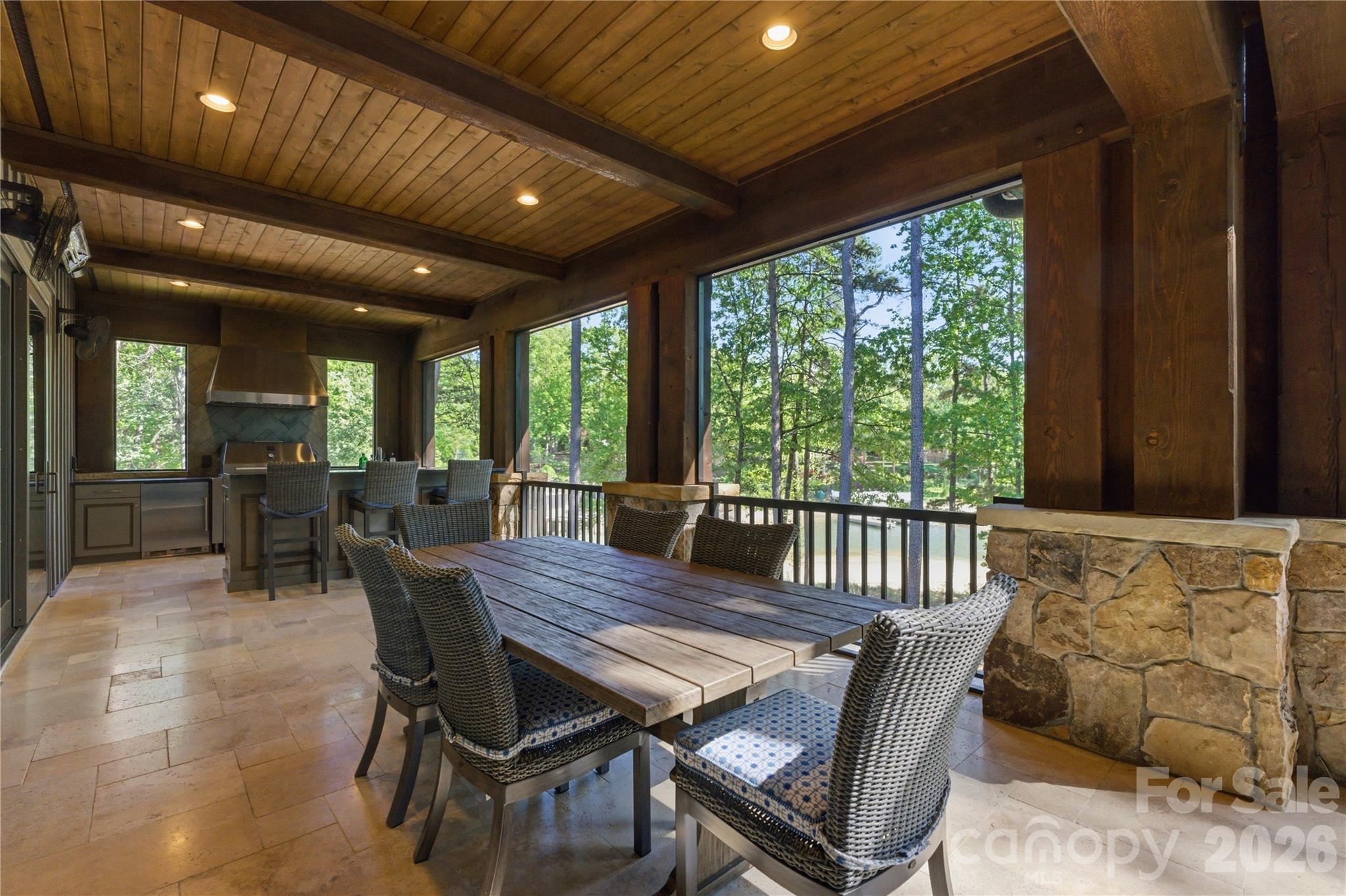 Covered Lakeview Dining - 171 White Horse Drive, Mooresville