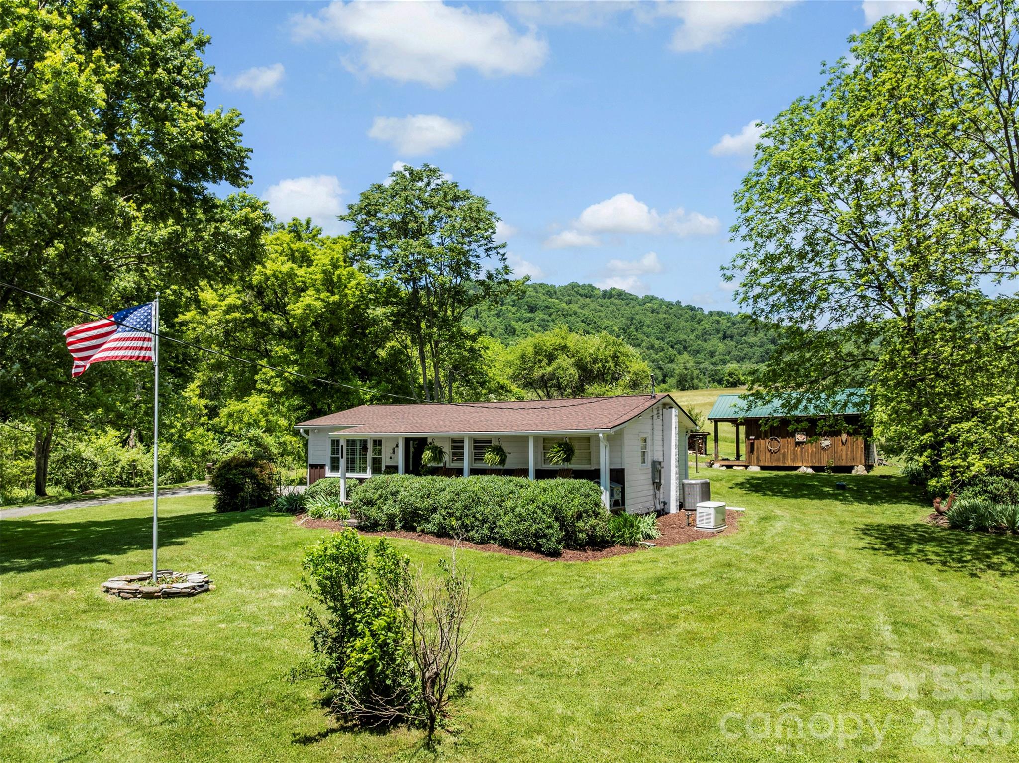 Home Front and Right Side - 514 Roy Forrester Road, Mars Hill