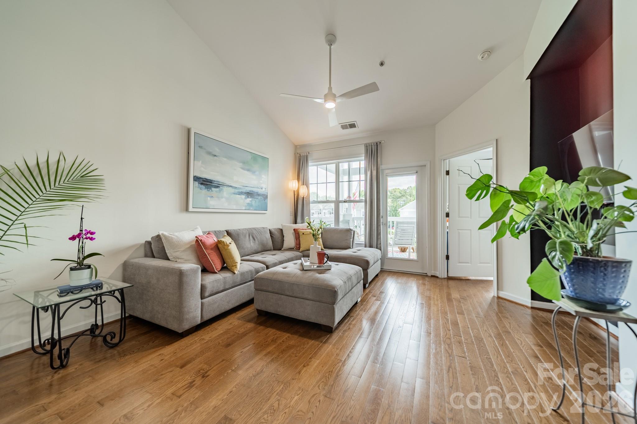 One of the many benefits of this unit is the soaring ceiling in the main living area! It makes it feel so spacious and bright. Very enjoyable. - 18736 Nautical Drive, Cornelius