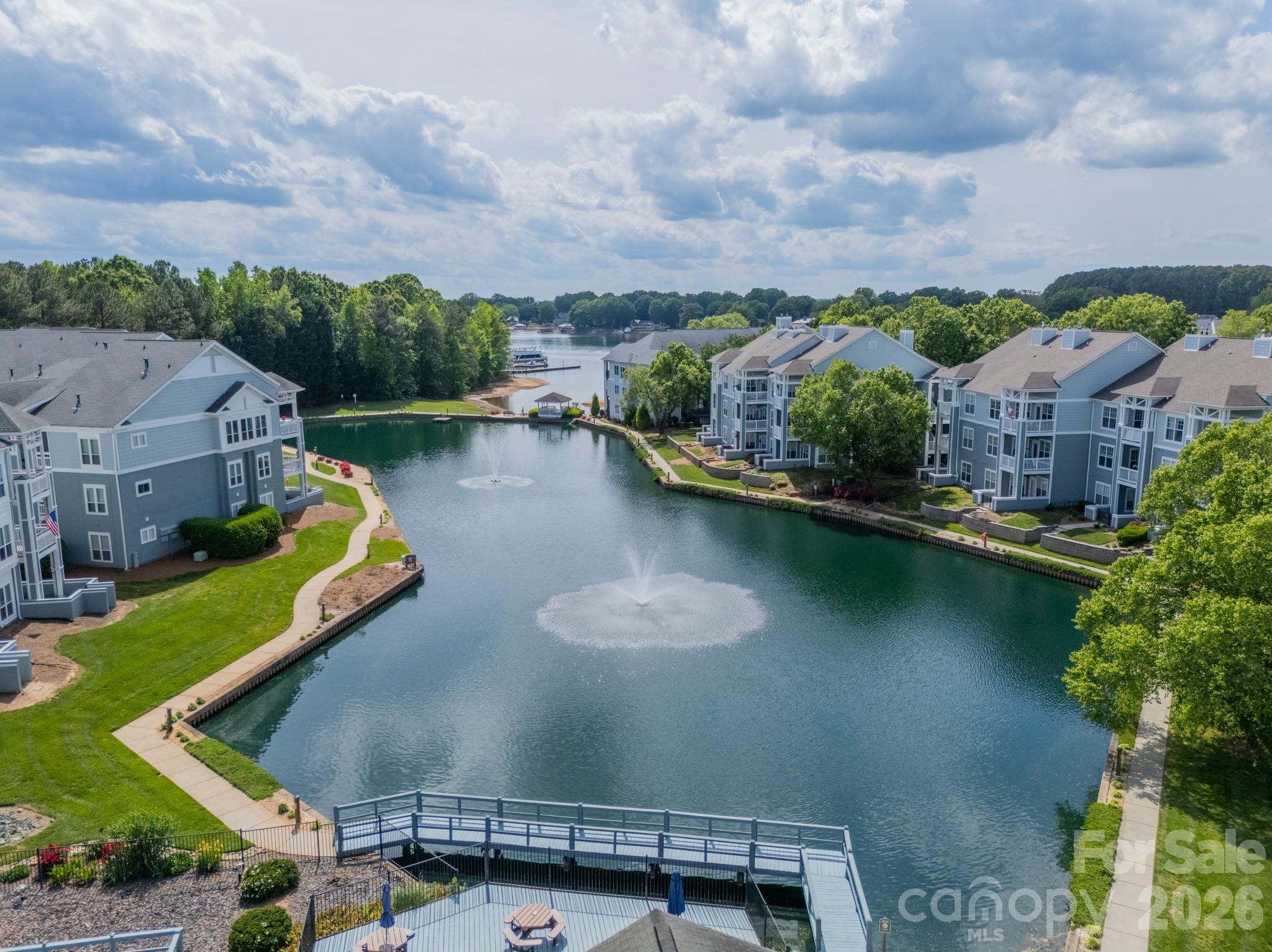 This is the pond directly behind the condo. - 18736 Nautical Drive, Cornelius