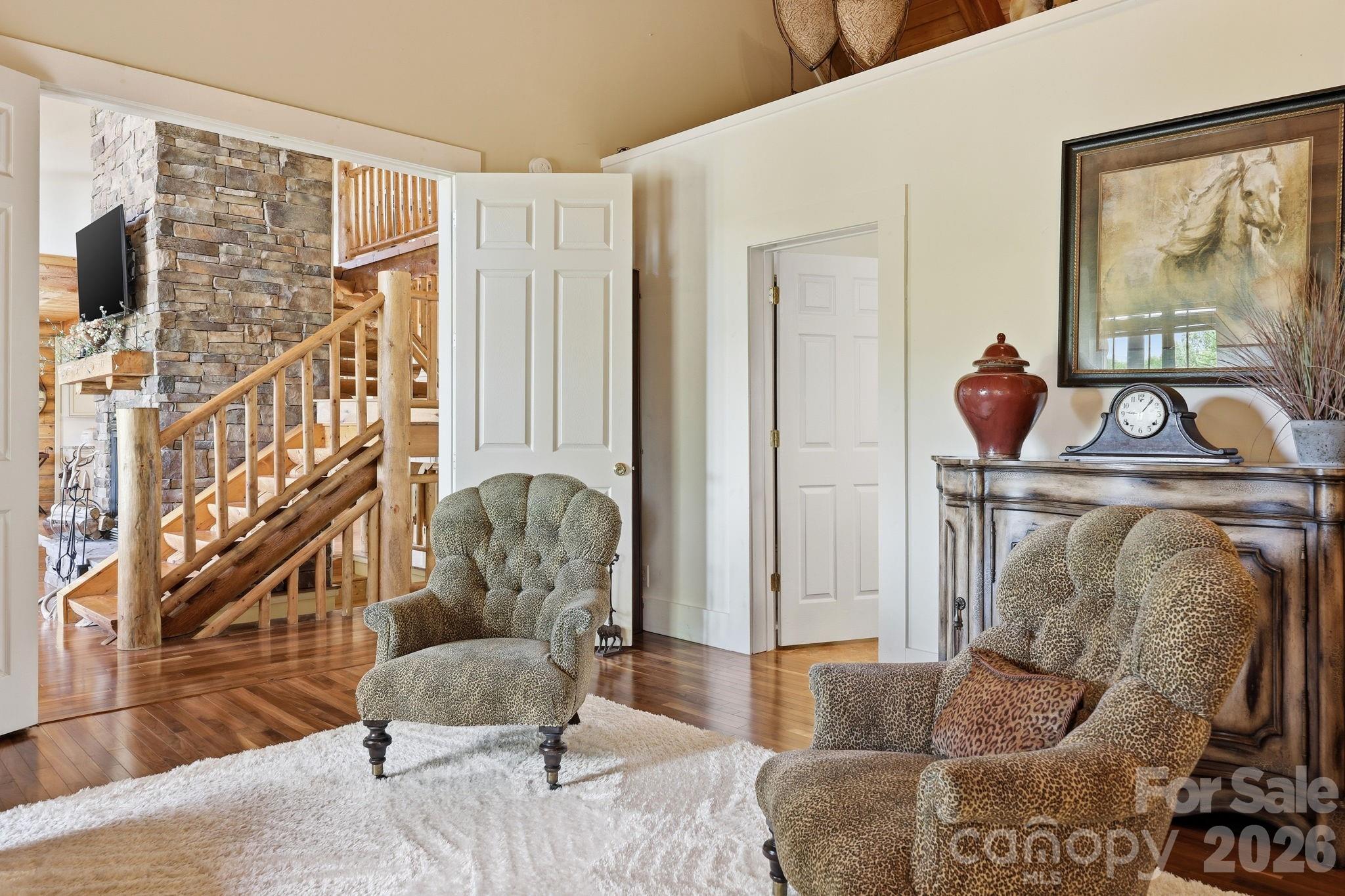 French Door into Primary Bedroom - 112 Sunny Morning Court, Hendersonville