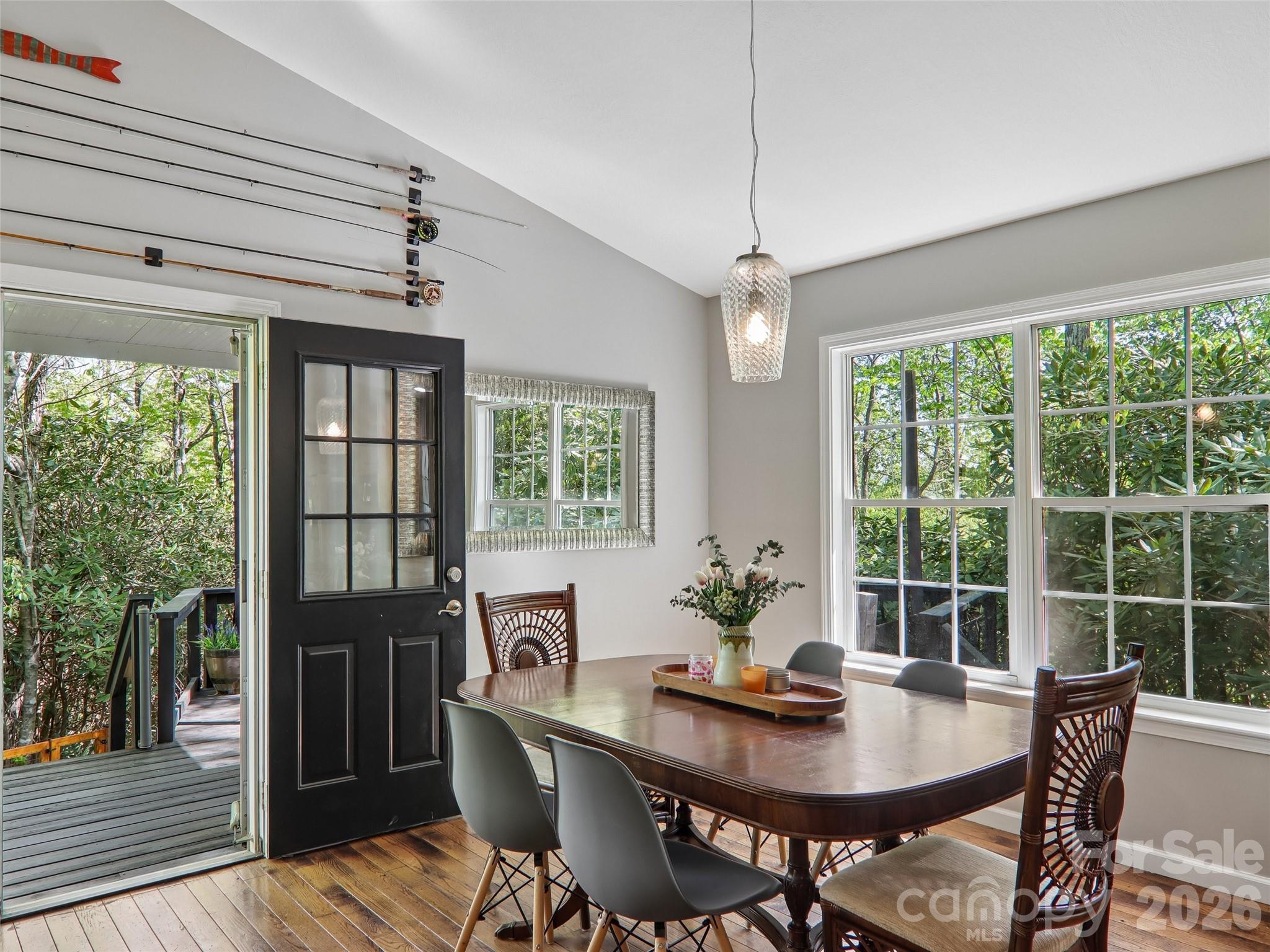 Dining area - 554 Pisgah Forest Drive, Pisgah Forest