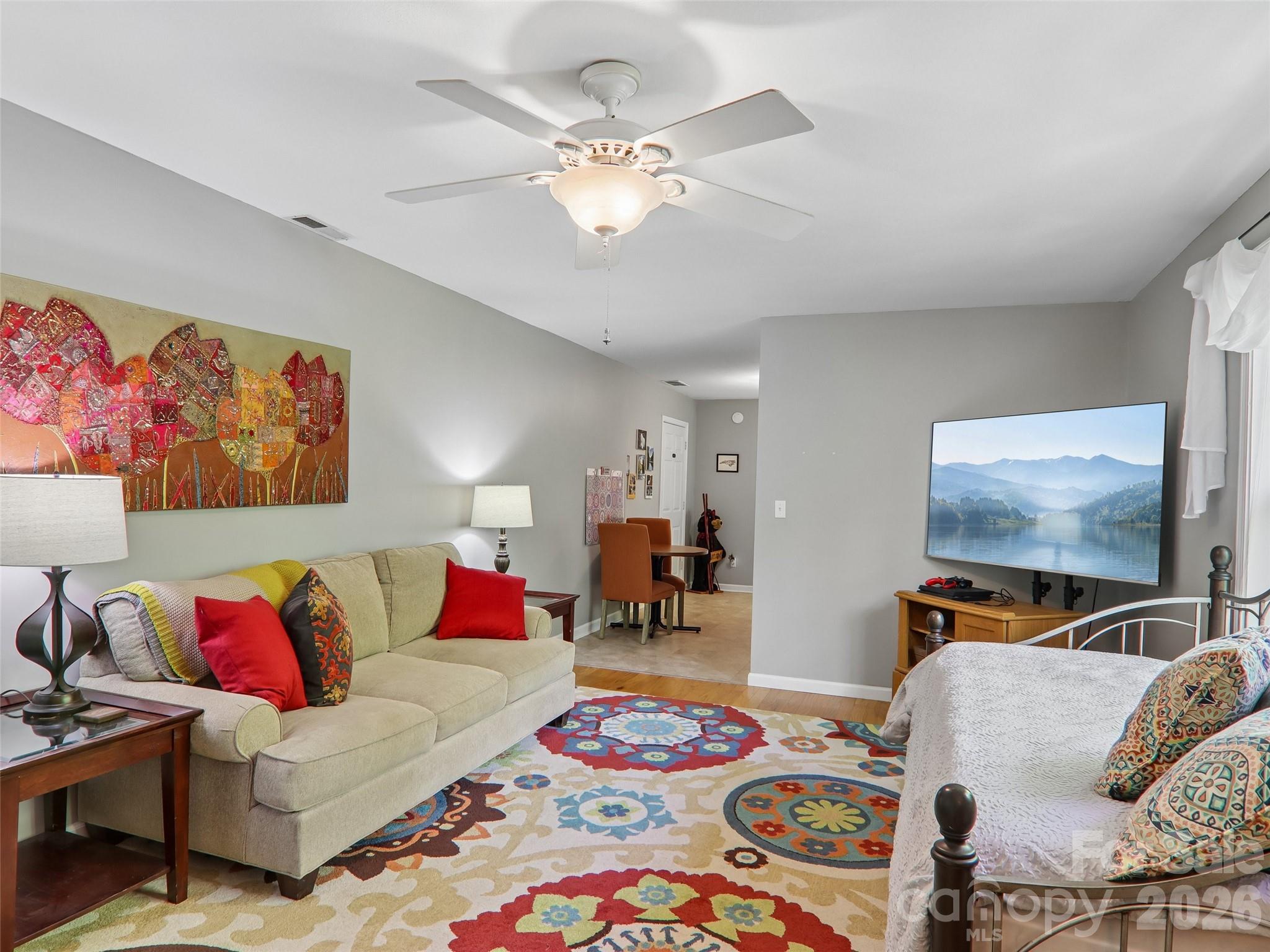 Basement apartment den - 554 Pisgah Forest Drive, Pisgah Forest