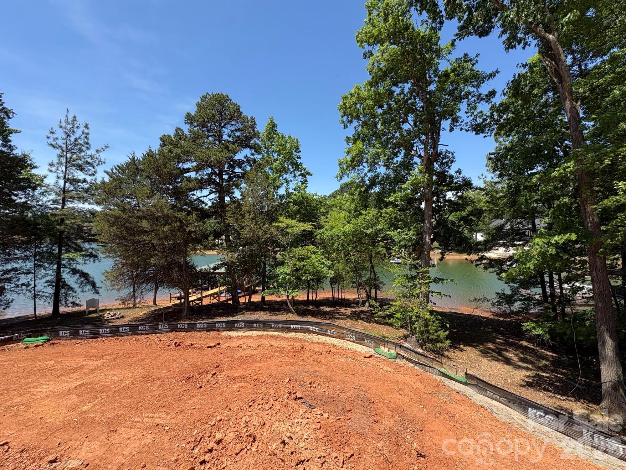View from back right of covered outdoor area - 505 Kemp Road, Mooresville
