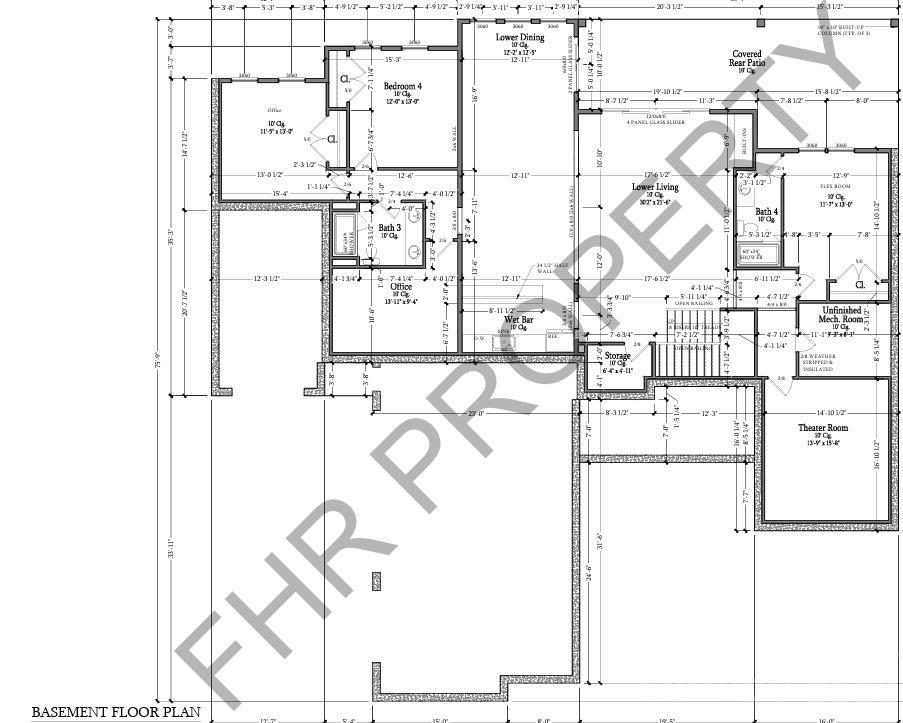 Basement level layout. Subject to builder changes without notice - 505 Kemp Road, Mooresville