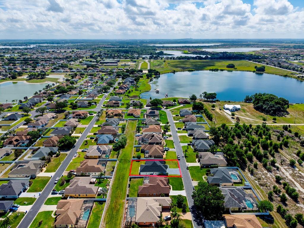 aerial view - 258 TERRANOVA BLVD, WINTER HAVEN