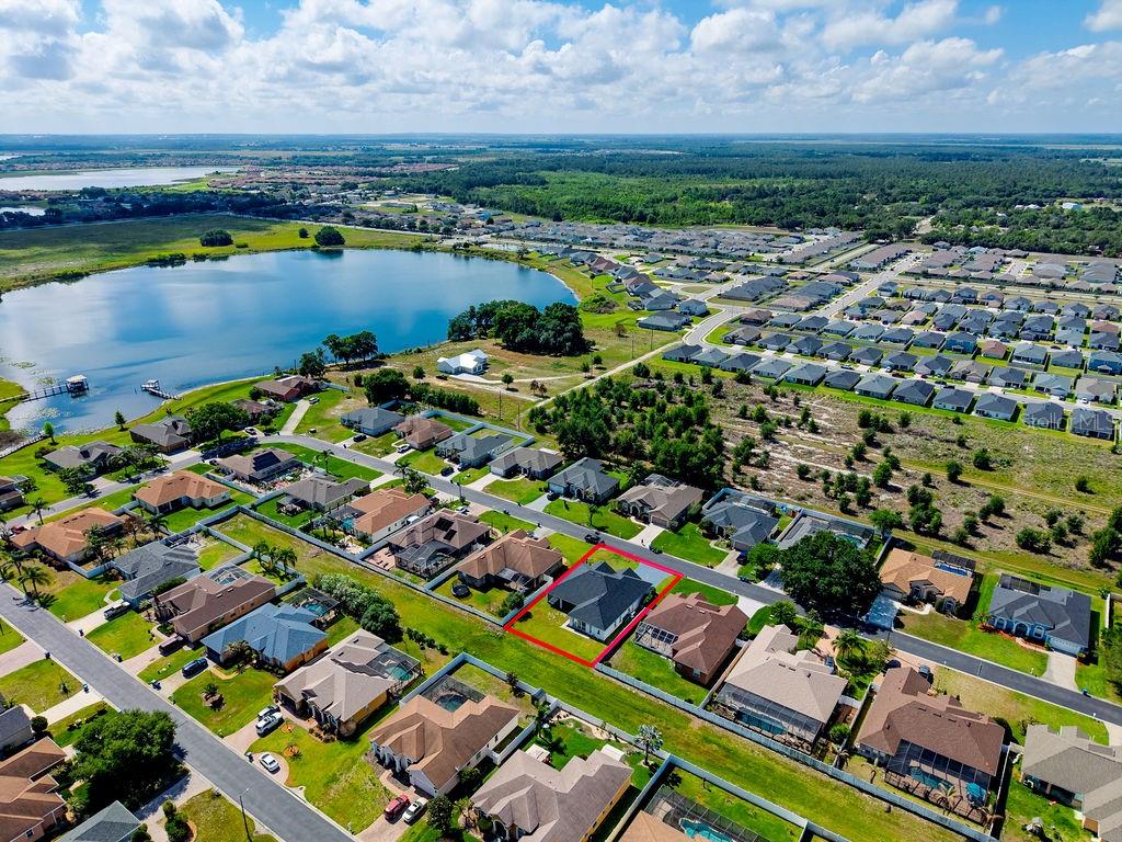 aerial view - 258 TERRANOVA BLVD, WINTER HAVEN