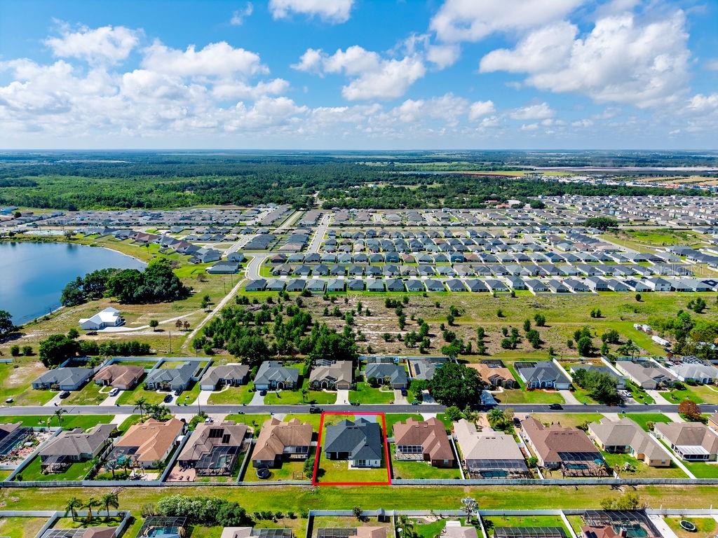 aerial view - 258 TERRANOVA BLVD, WINTER HAVEN