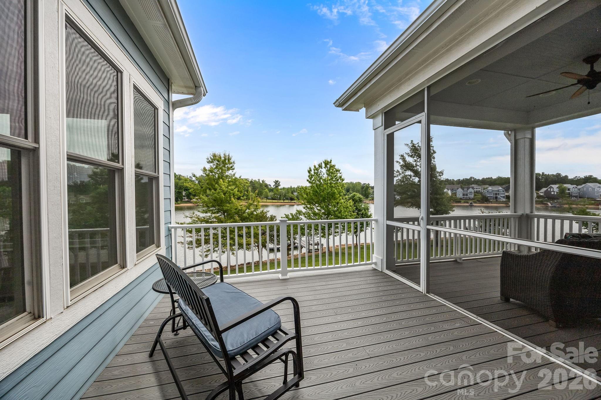Deck with gas line for grill. - 122 Sisters Cove Court, Mooresville