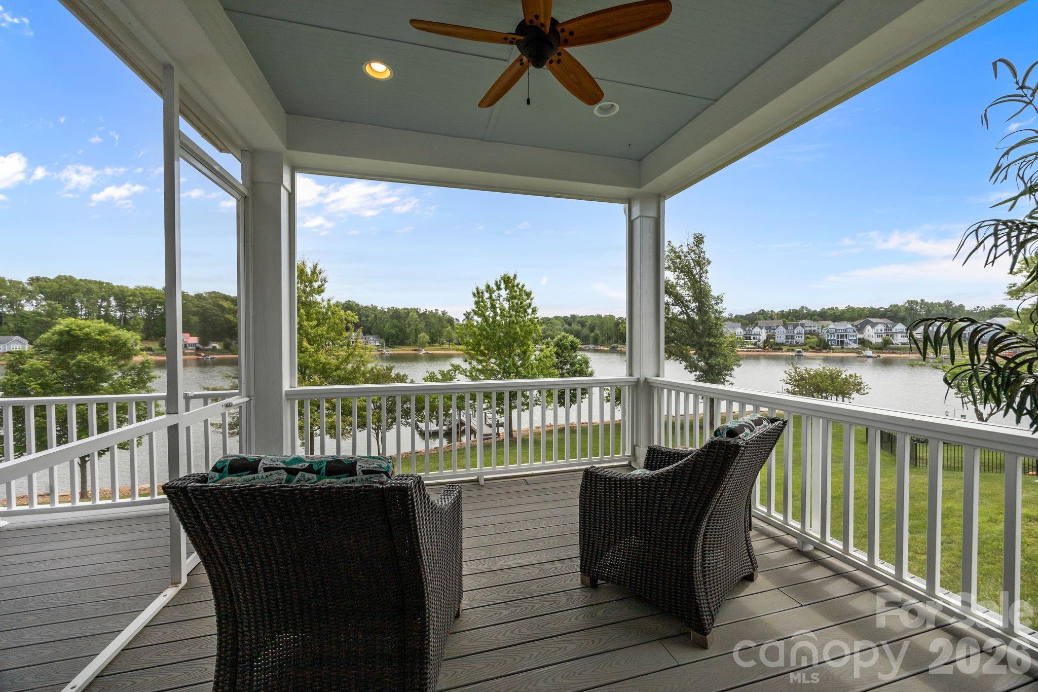 Screened porch - 122 Sisters Cove Court, Mooresville