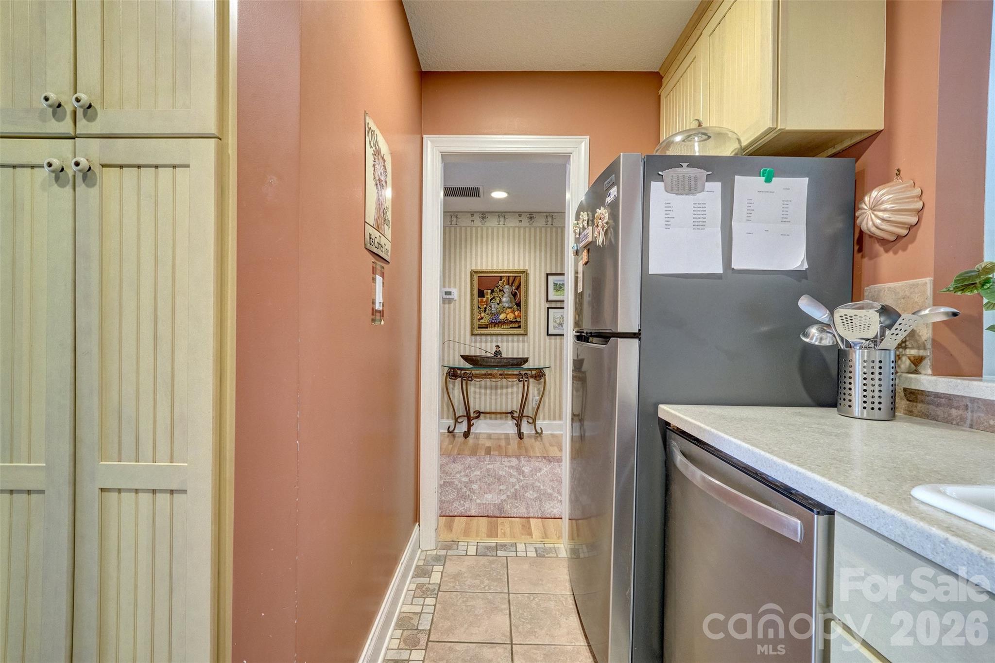 Kitchen to foyer - 114 Pine Grove Circle, Lake Wylie