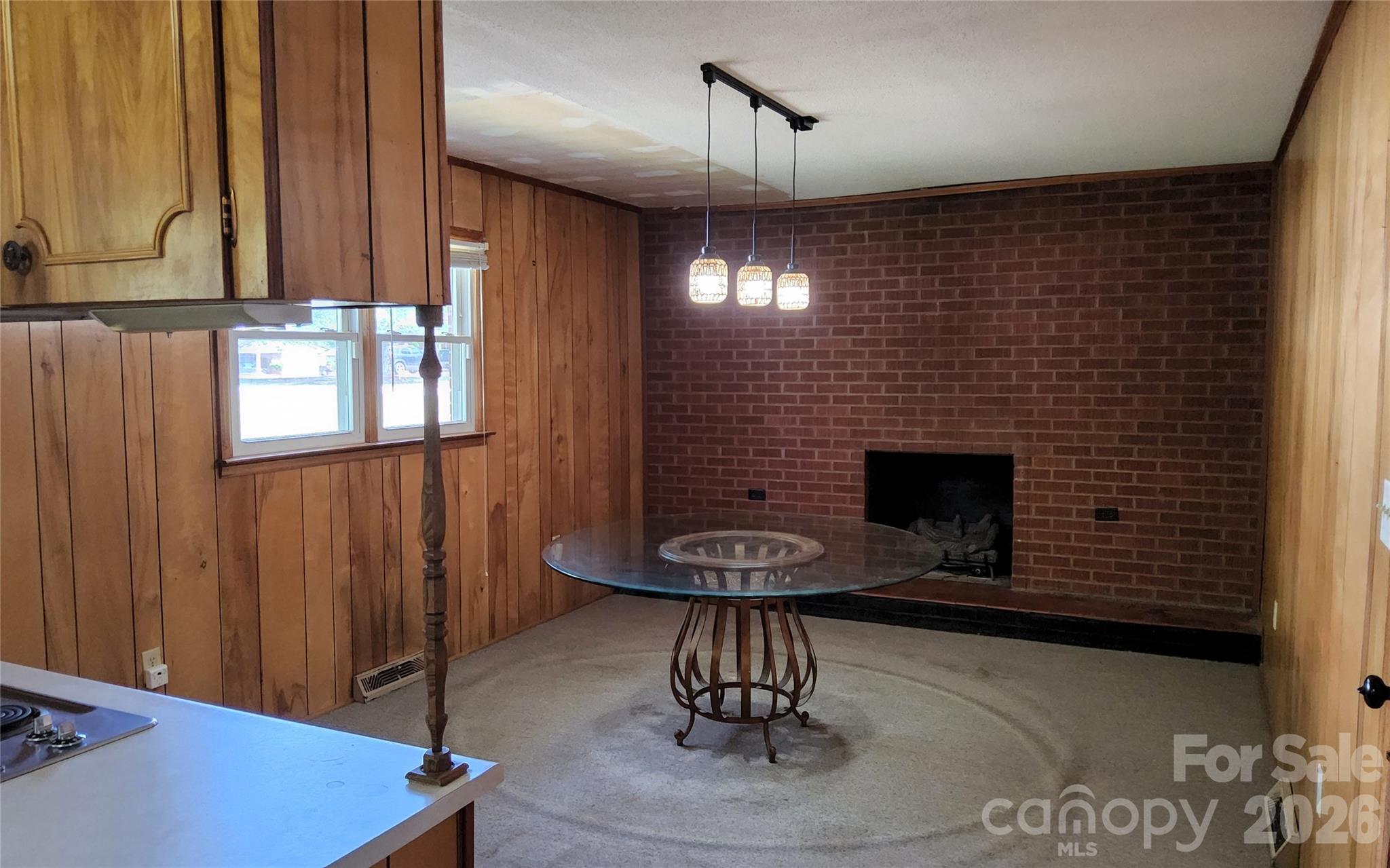 DINING ROOM & FIREPLACE~~ - 113 Kings Drive, Forest City