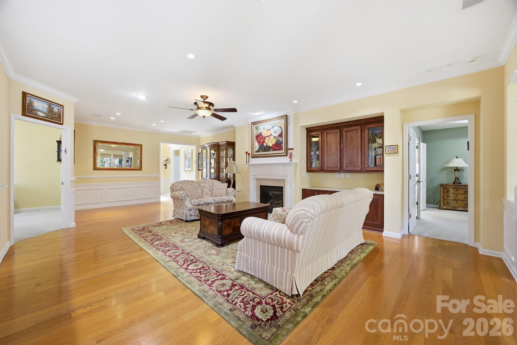 living room and dining room - 23119 kingfisher Drive, Fort Mill