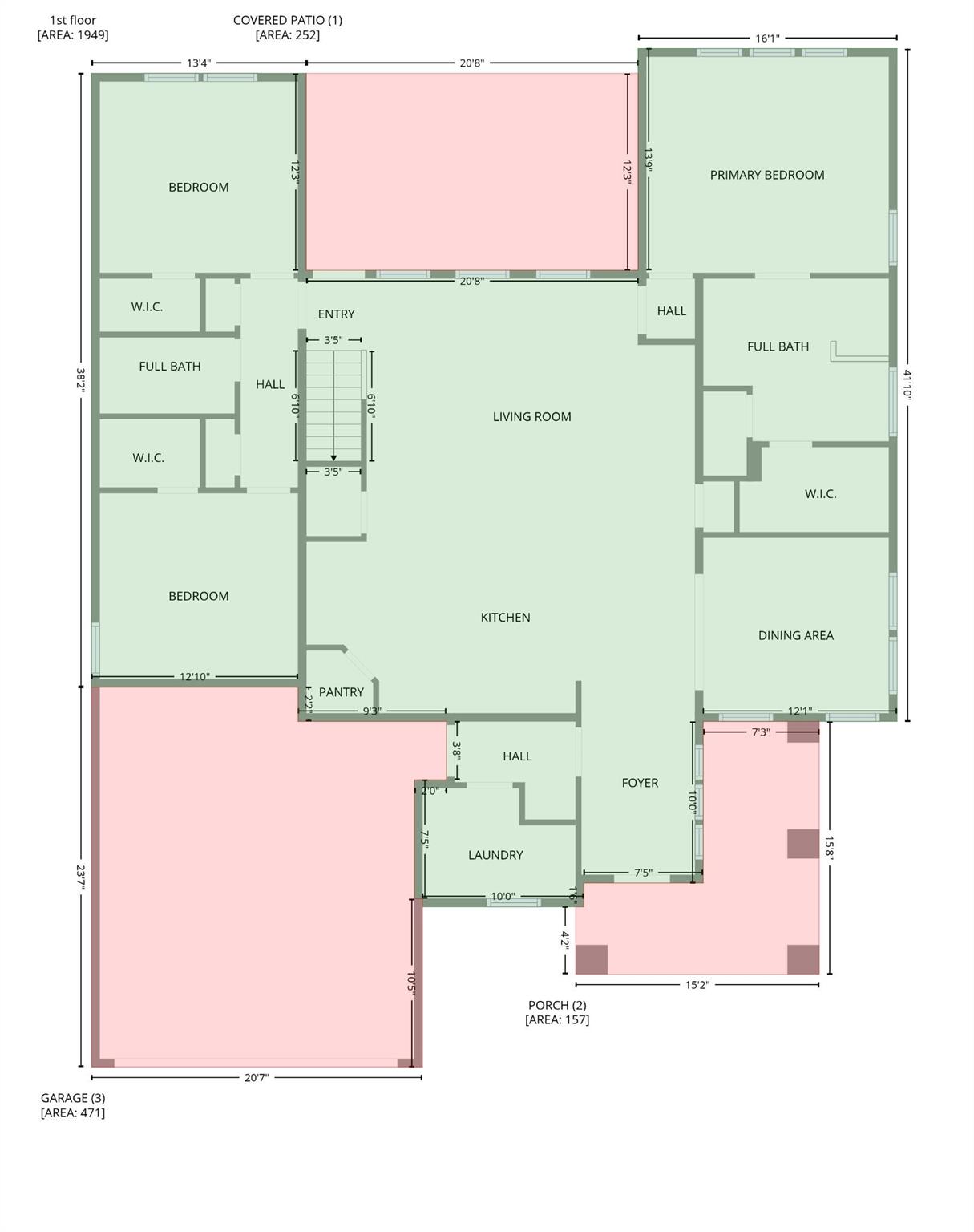 FLOOR PLAN 1 - 8759 Mullis Forest Court, Mint Hill