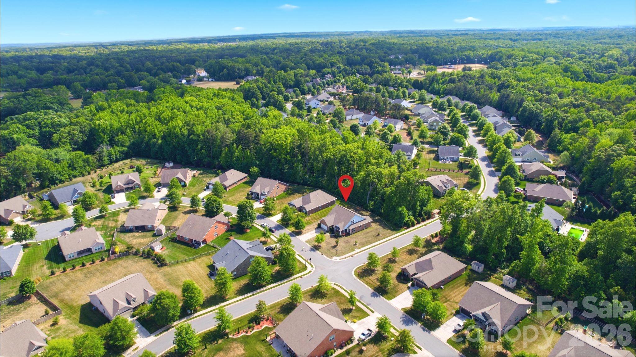 AERIAL VIEW - 8759 Mullis Forest Court, Mint Hill