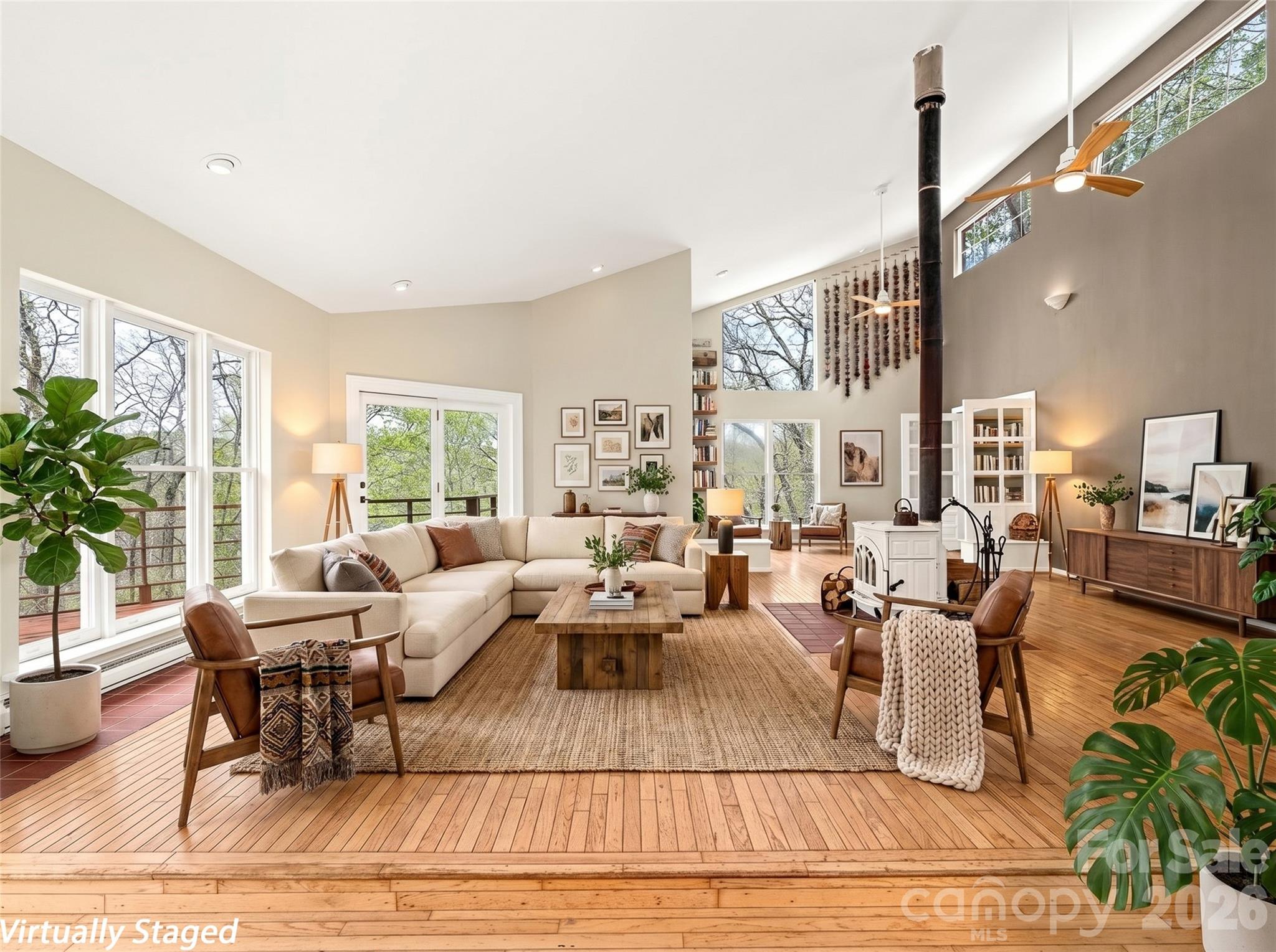 extra large living area virtually staged - 76 Raven Rock Lane, Marshall