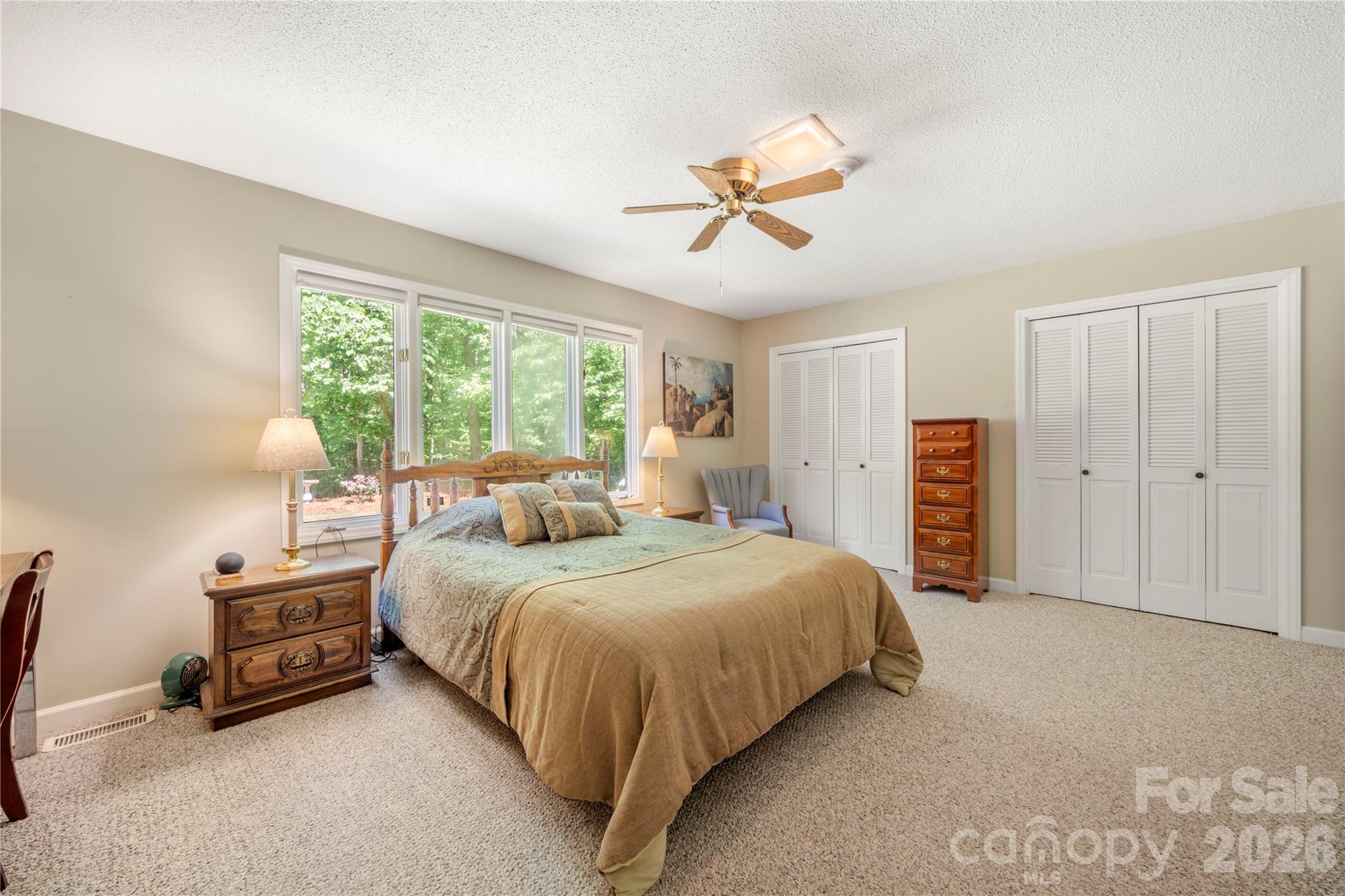 Primary bedroom w/ two closets - 3426 Driftwood Drive, Gastonia