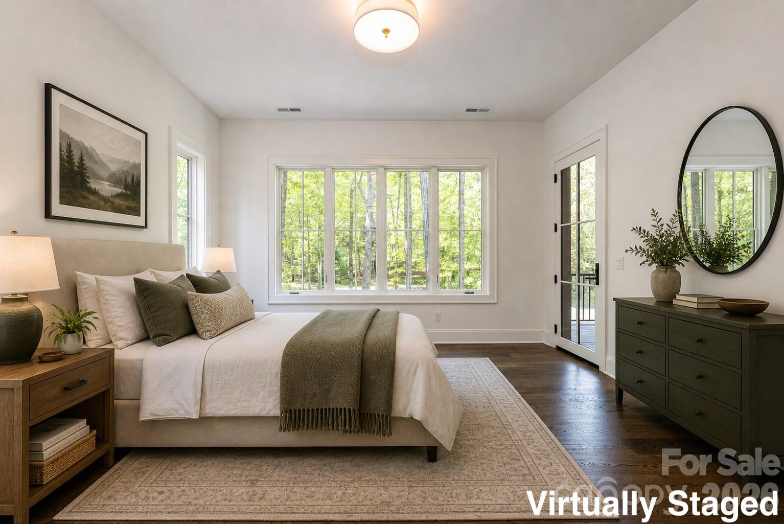 Lower Level Guest Bedroom - 99 Little Cherokee Ridge, Hendersonville